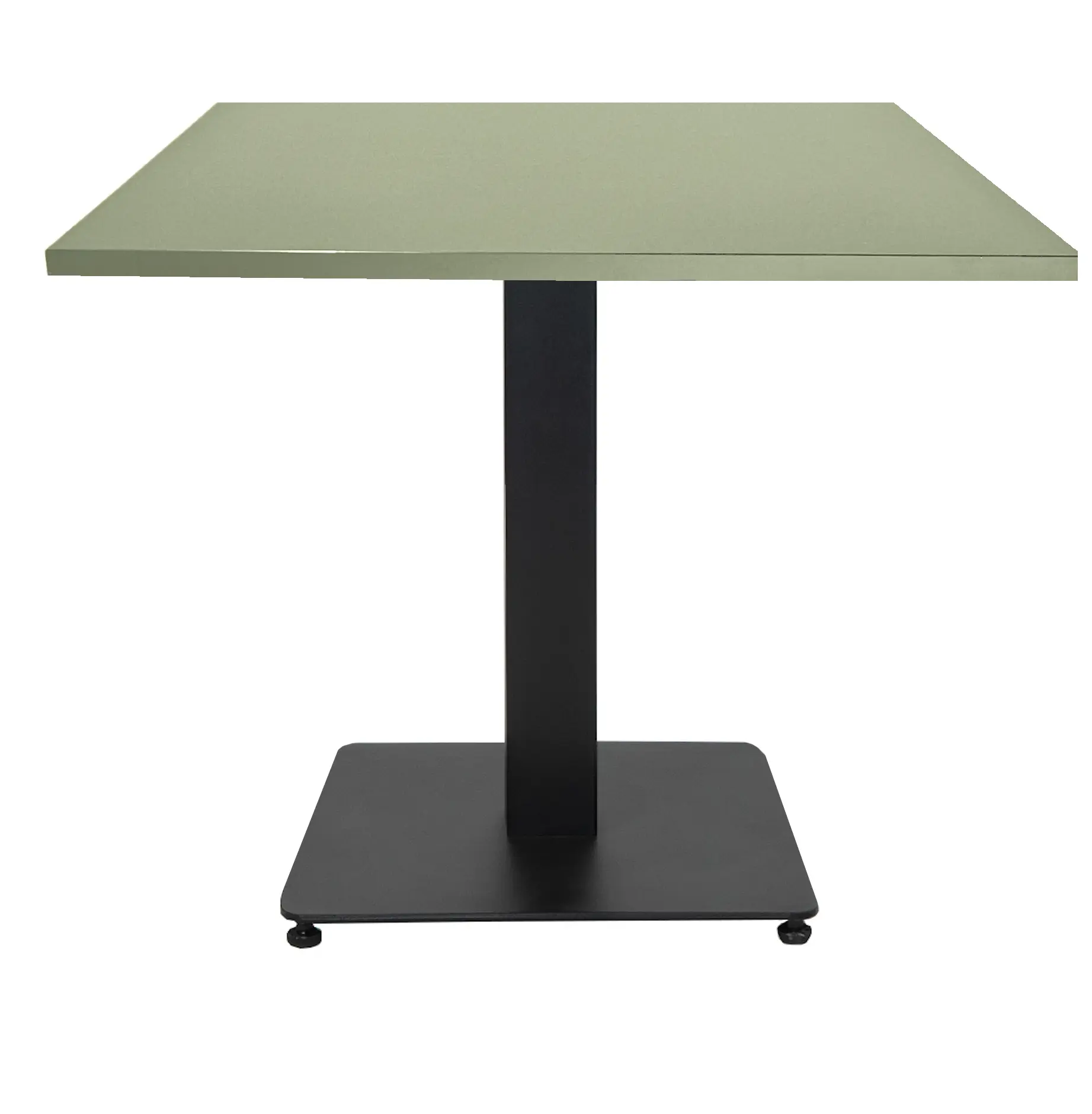 Lage Horecatafel met kolompoot 60x60cm Zwart Pine