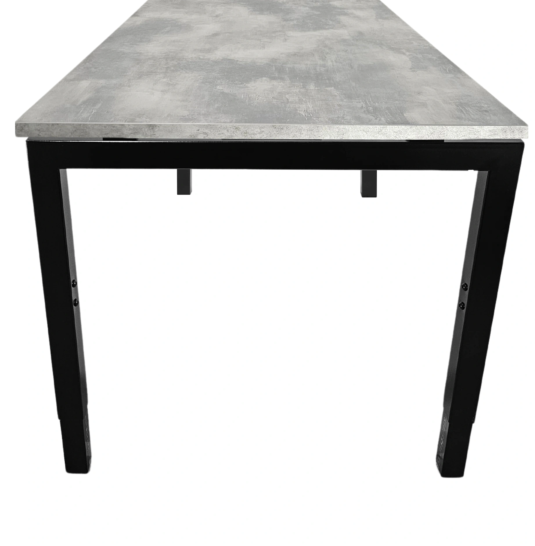 Vida 4-poots Vergadertafel recht 120x80cm Zwart Oxyd