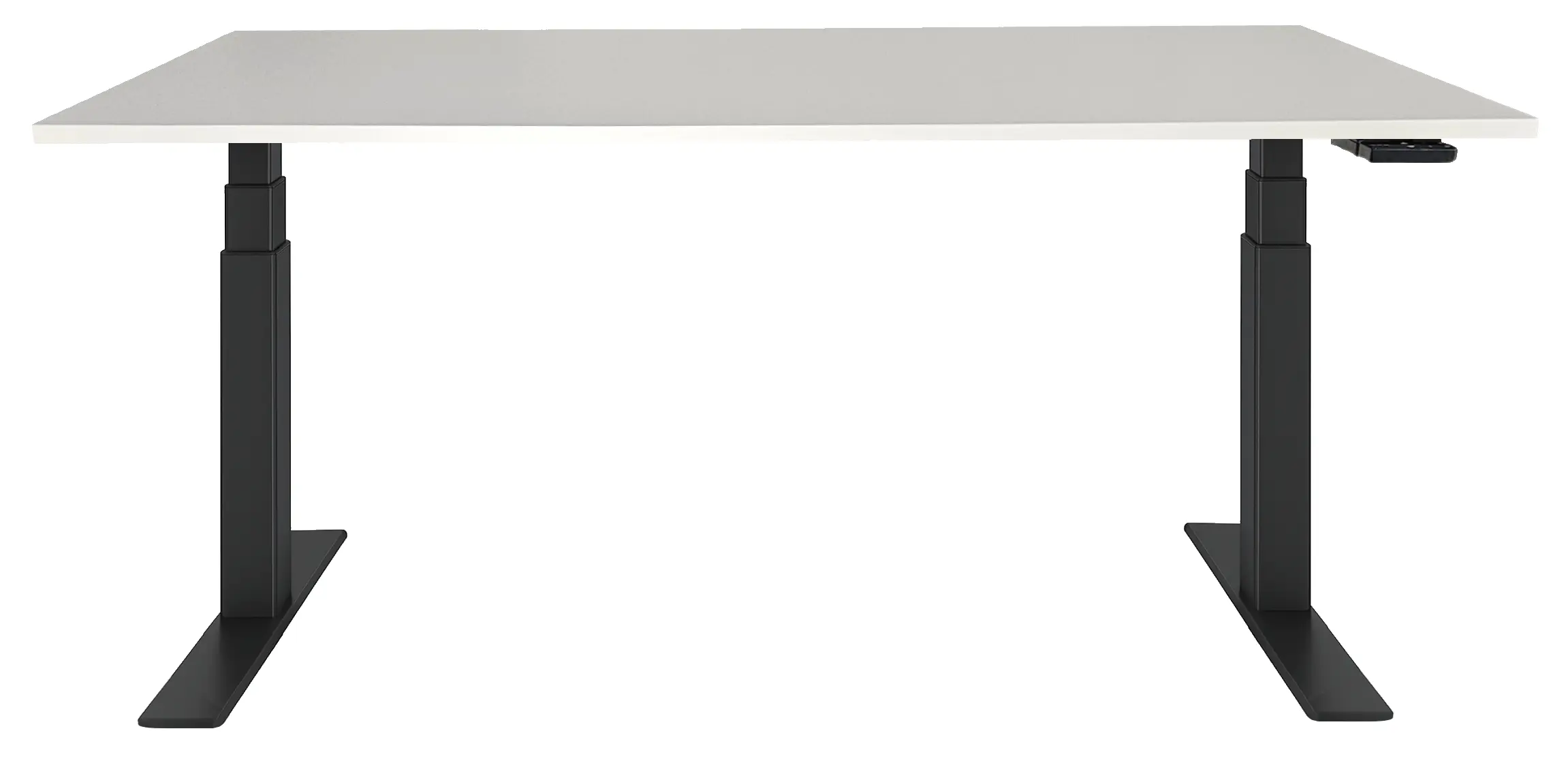 Zit-Sta Bureau Elektrisch 'Deluxe' NPR-1813 140x80cm Zwart - Wit