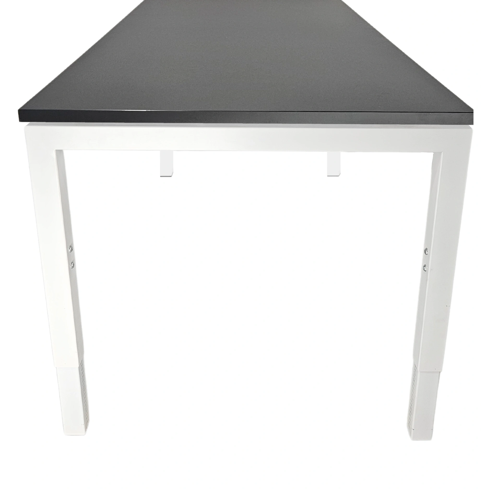 Vida 4-poots Vergadertafel recht 160x80cm Wit Zwart