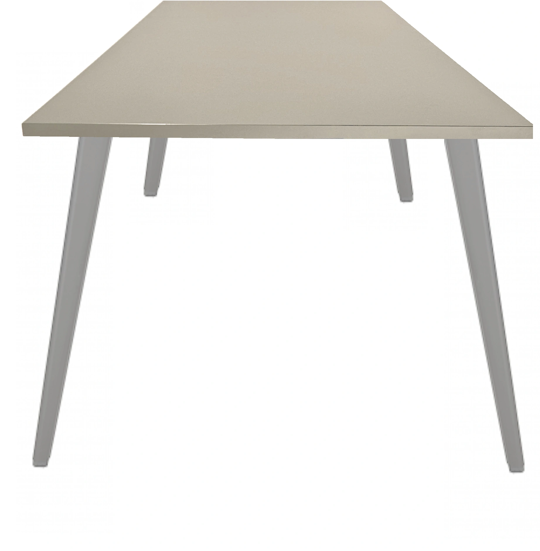 Real-poot Vergadertafel recht 200x100cm Aluminium Cuando