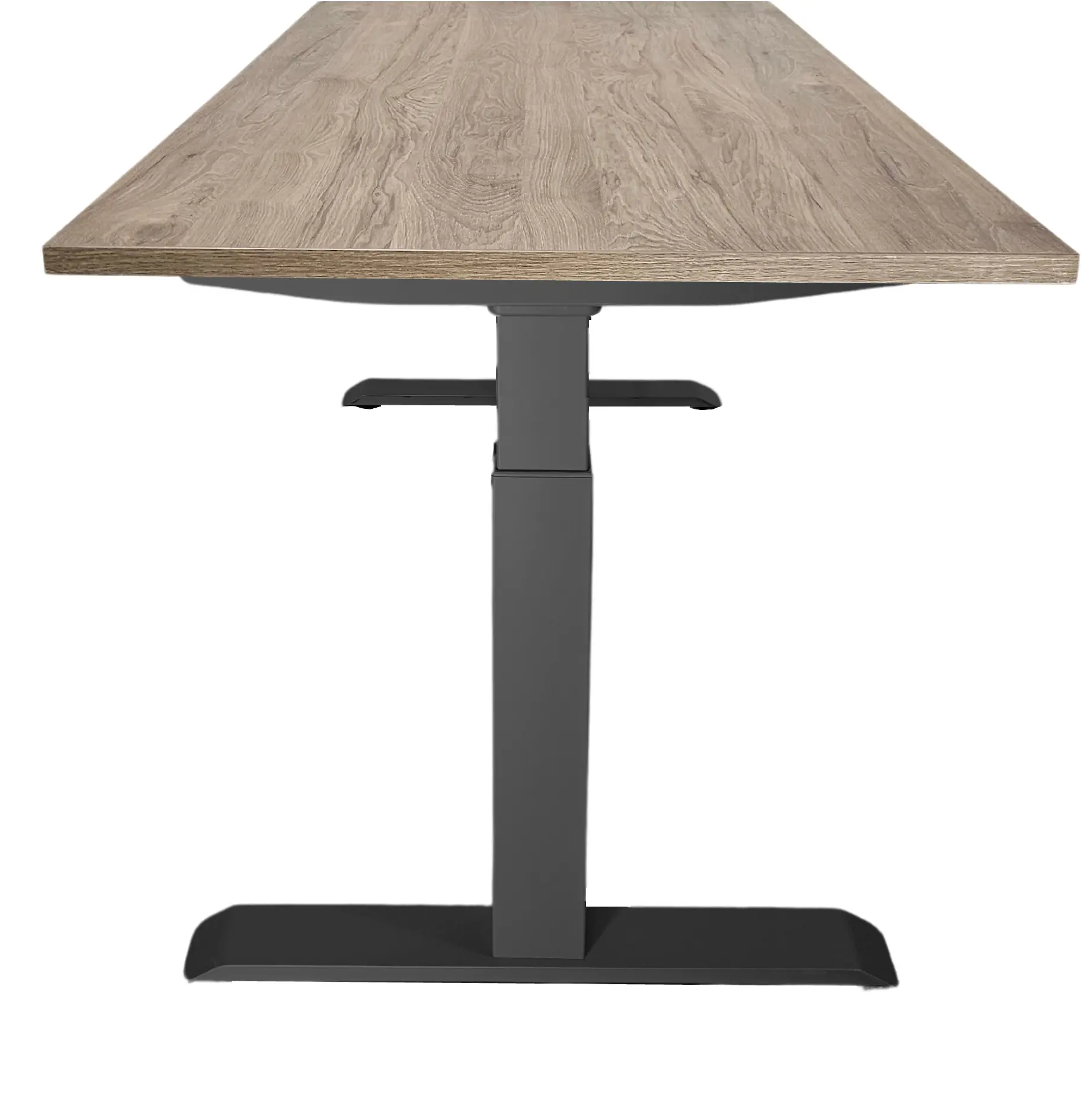 Zit-Sta Bureau Elektrisch 'Basic' 180x80cm Zwart - Hickory Noten