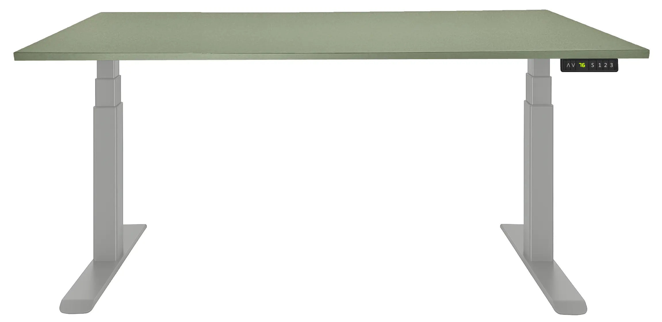 Zit-Sta Bureau Elektrisch 'Professional' EN-527 160x80cm Aluminium - Pine