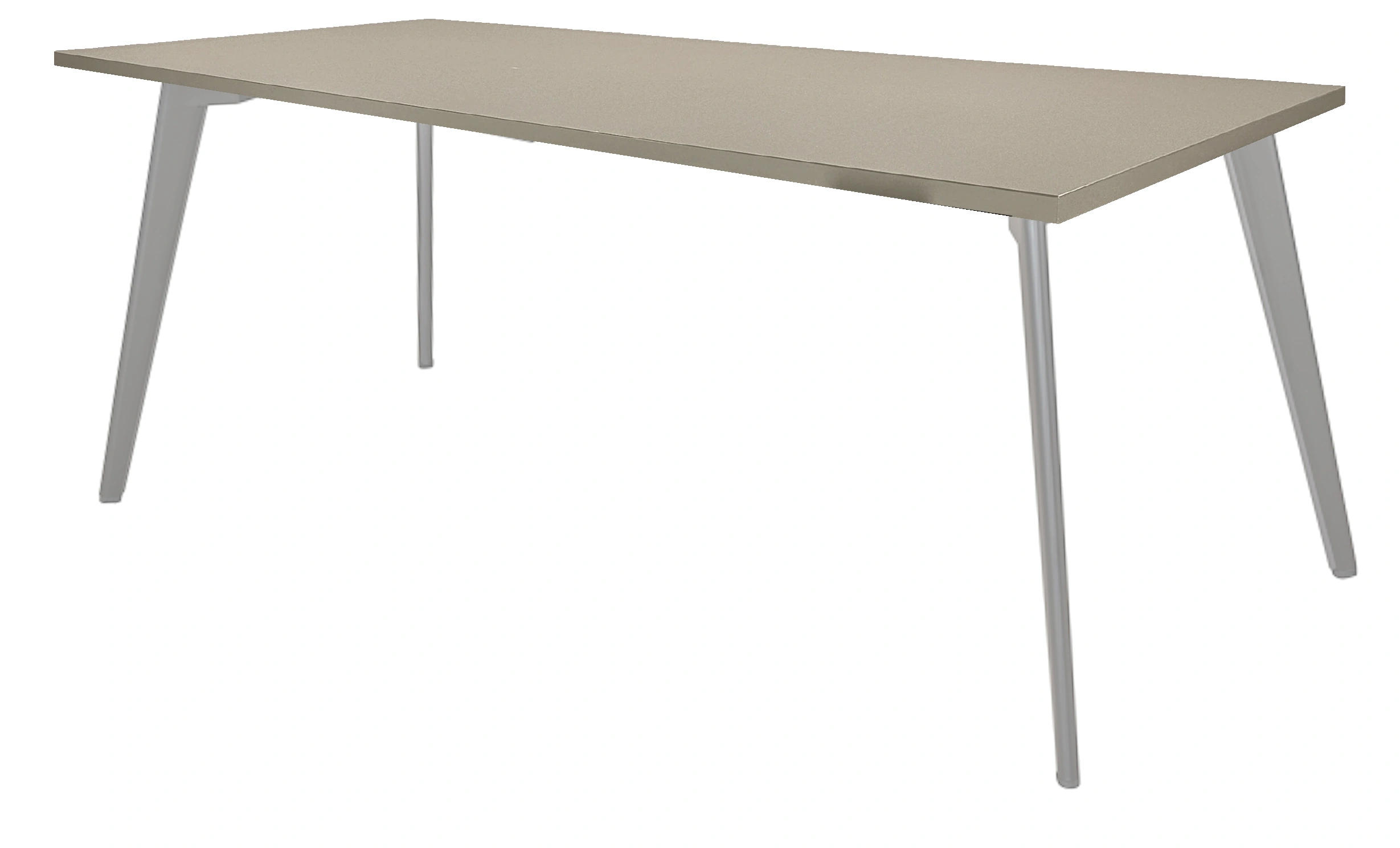 Real-poot Kantinetafel recht 120x80cm Aluminium Cuando