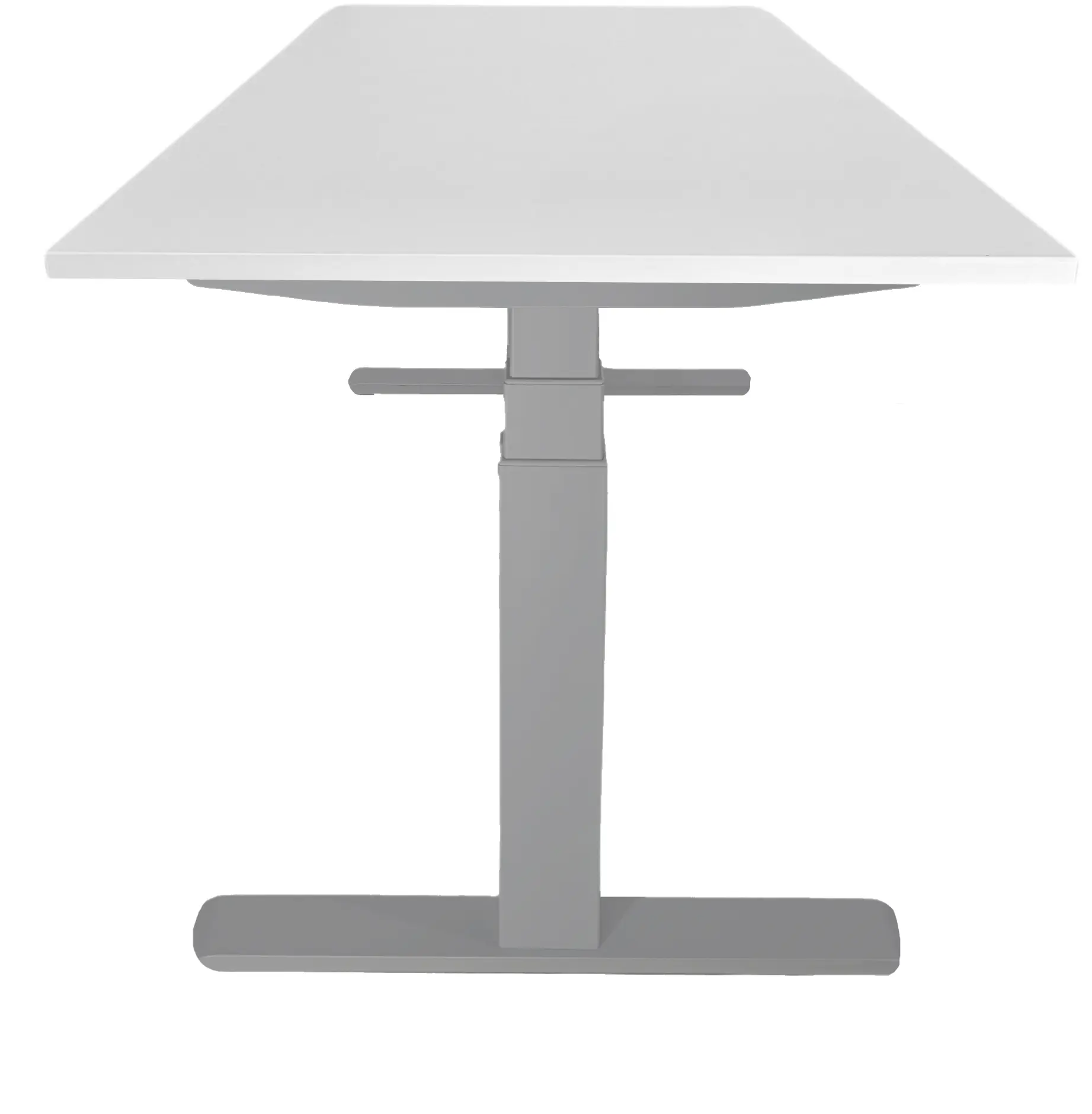 Zit-Sta Bureau Elektrisch 'Deluxe' NPR-1813 200x80cm Aluminium - Wit