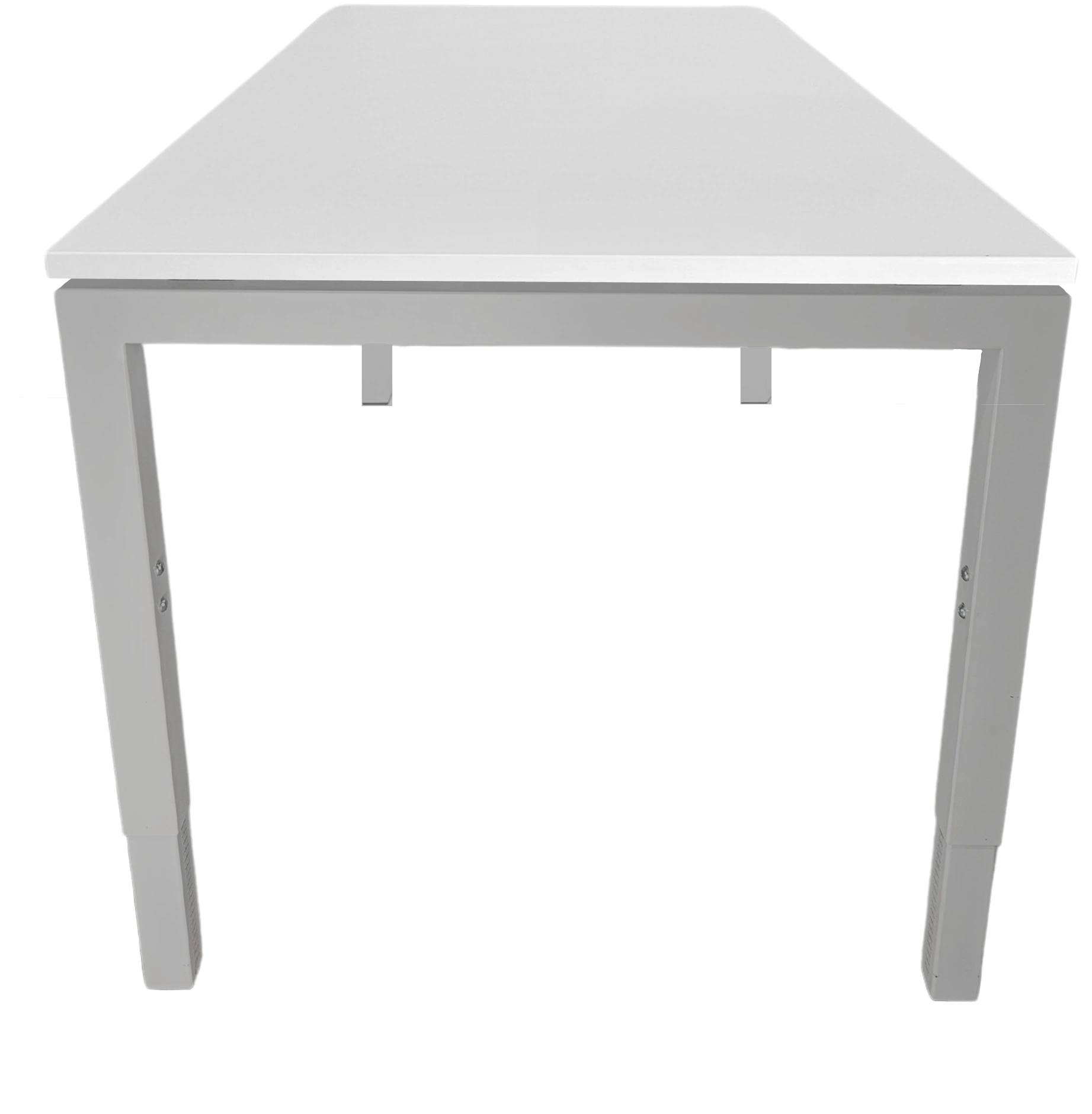 Vida 4-poots Kantinetafel recht 140x80cm Aluminium Wit