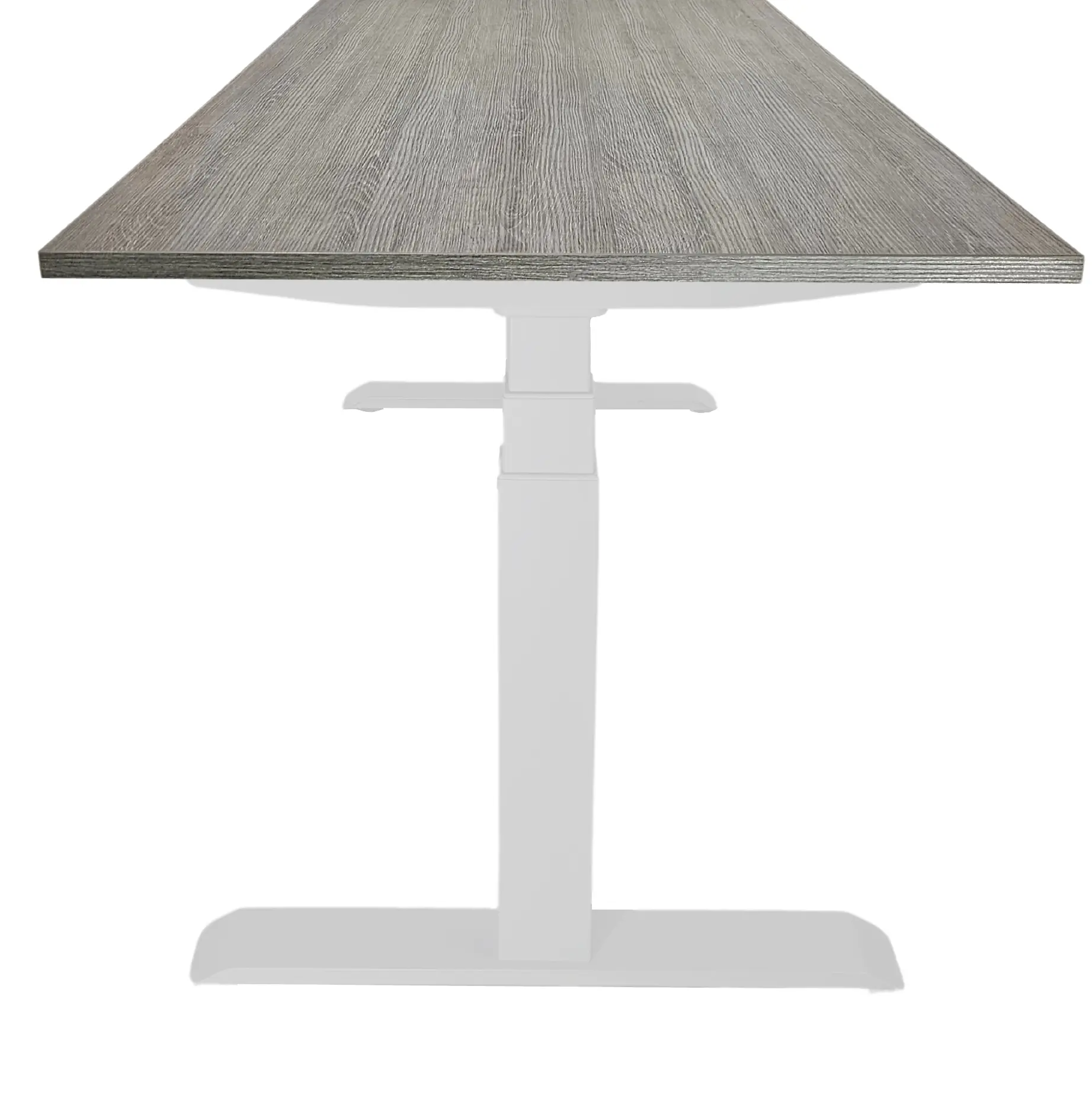 Zit-Sta Bureau Elektrisch 'Professional' EN-527 180x80cm Wit - Bruin eiken