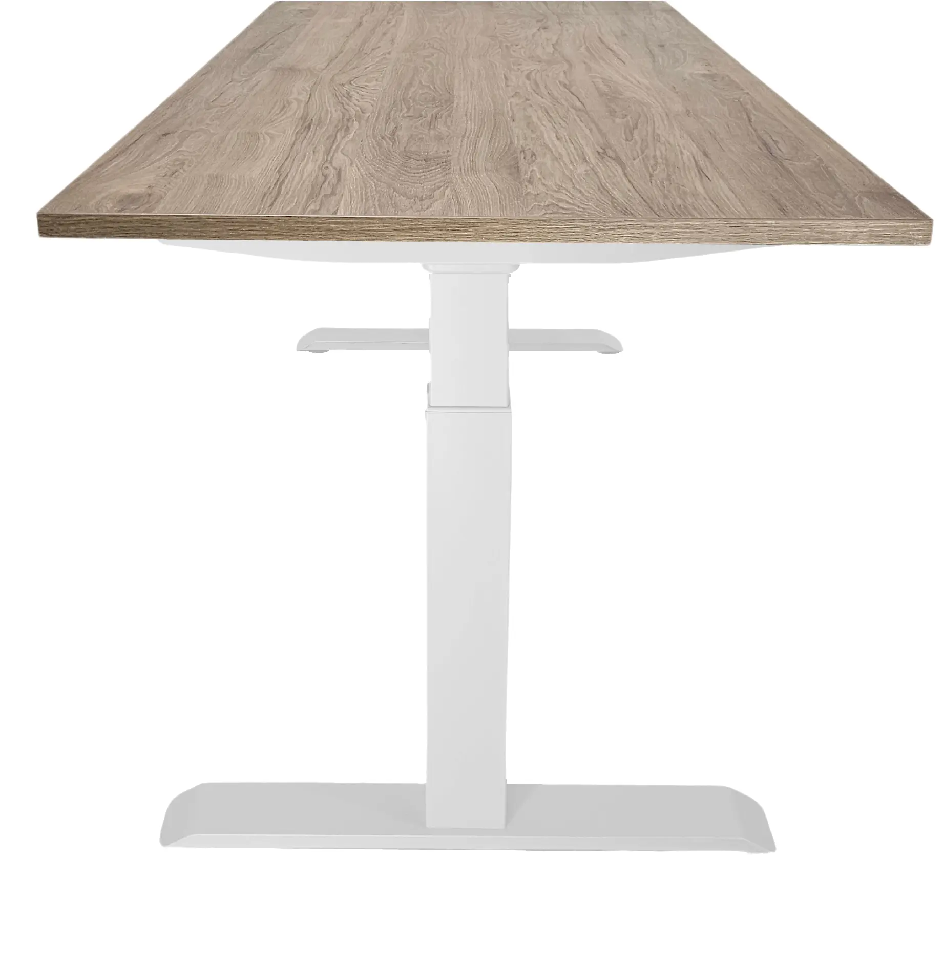 Zit-Sta Bureau Slinger Verstelbaar 120x80cm Wit - Hickory Noten