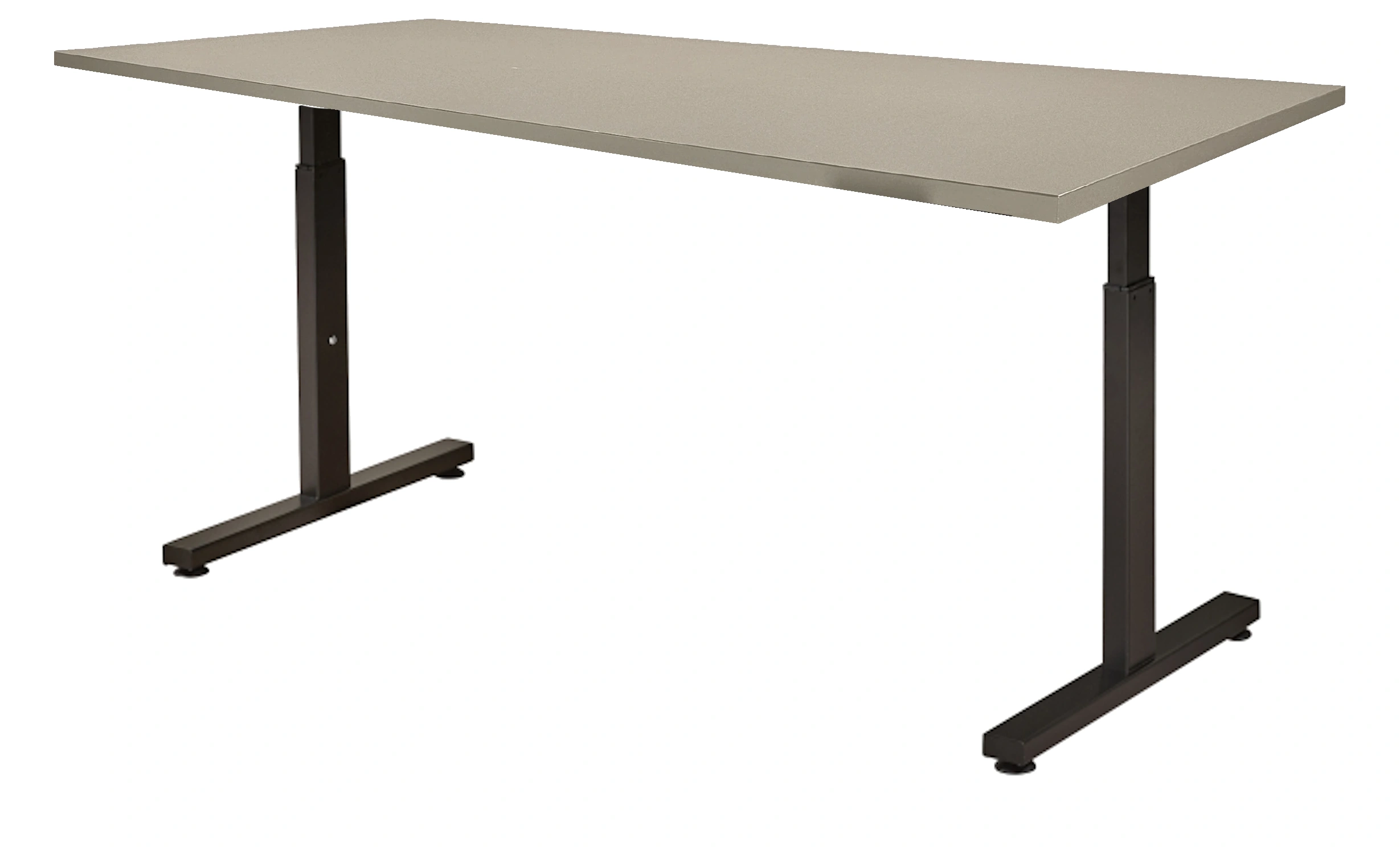 Vamo T-poot Vergadertafel recht 160x80cm Zwart Cuando