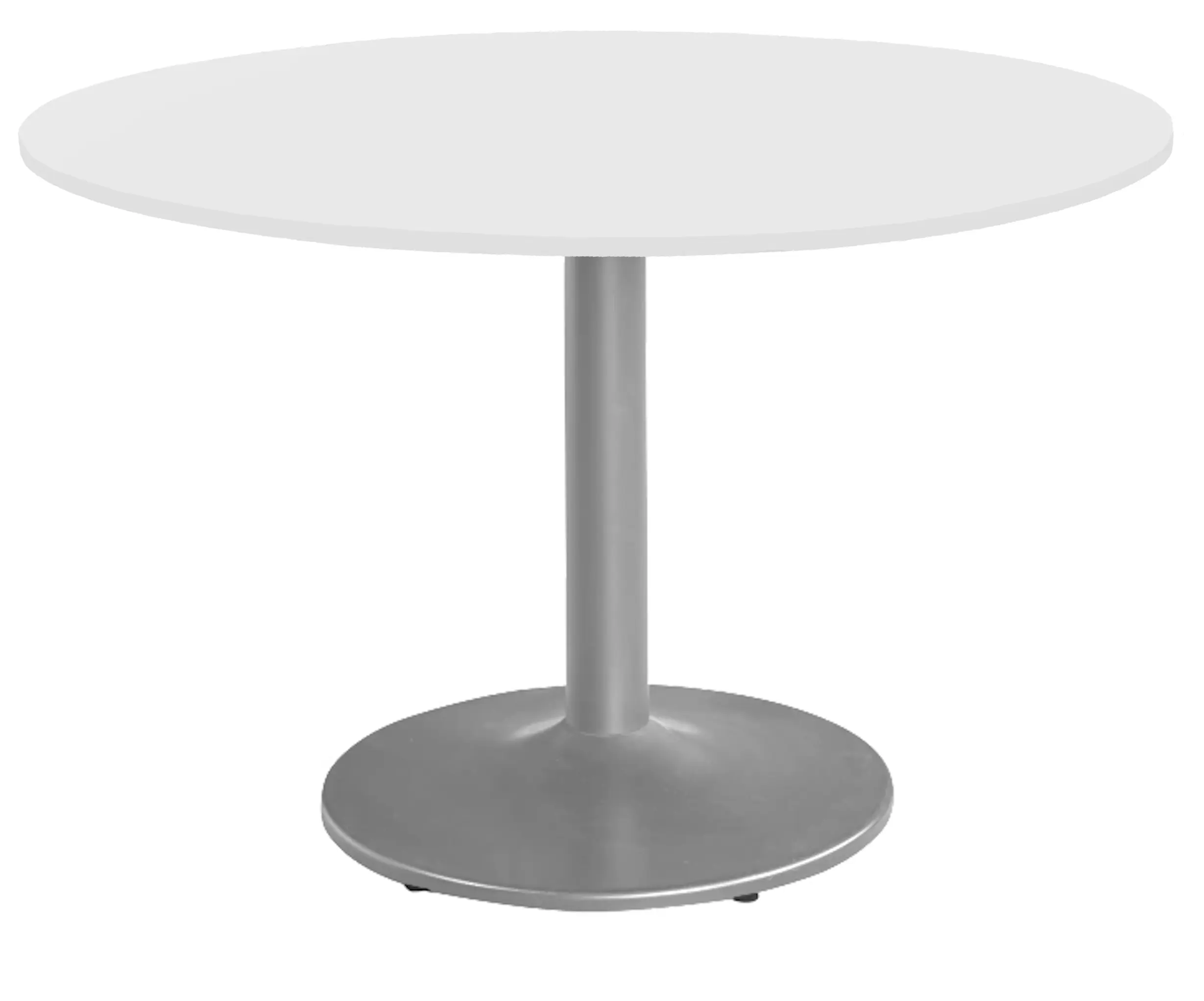 Ronde Kolompoot Kantinetafel Ø80cm Aluminium Wit
