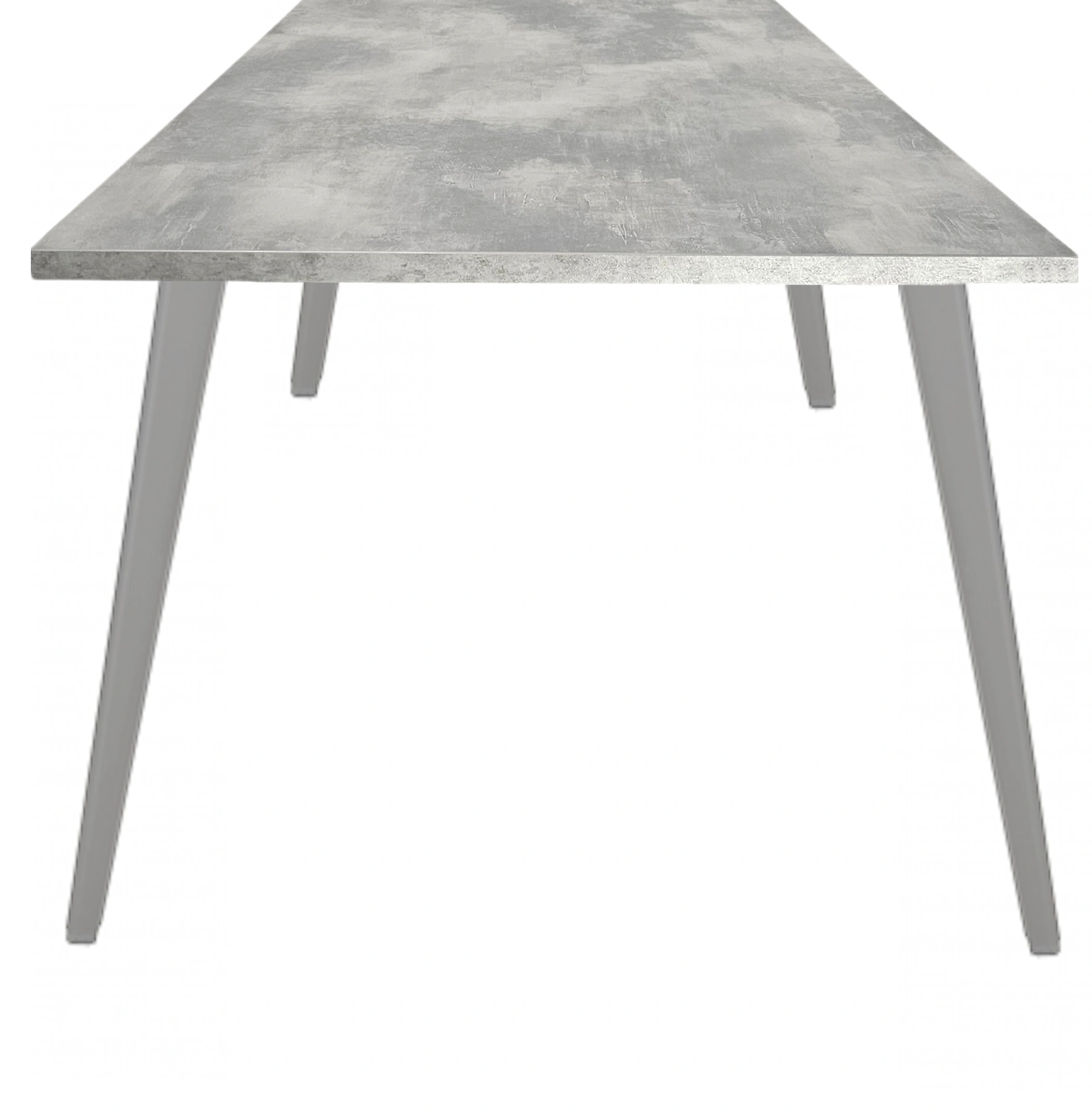 Real-poot Vergadertafel recht 200x80cm Aluminium Oxyd