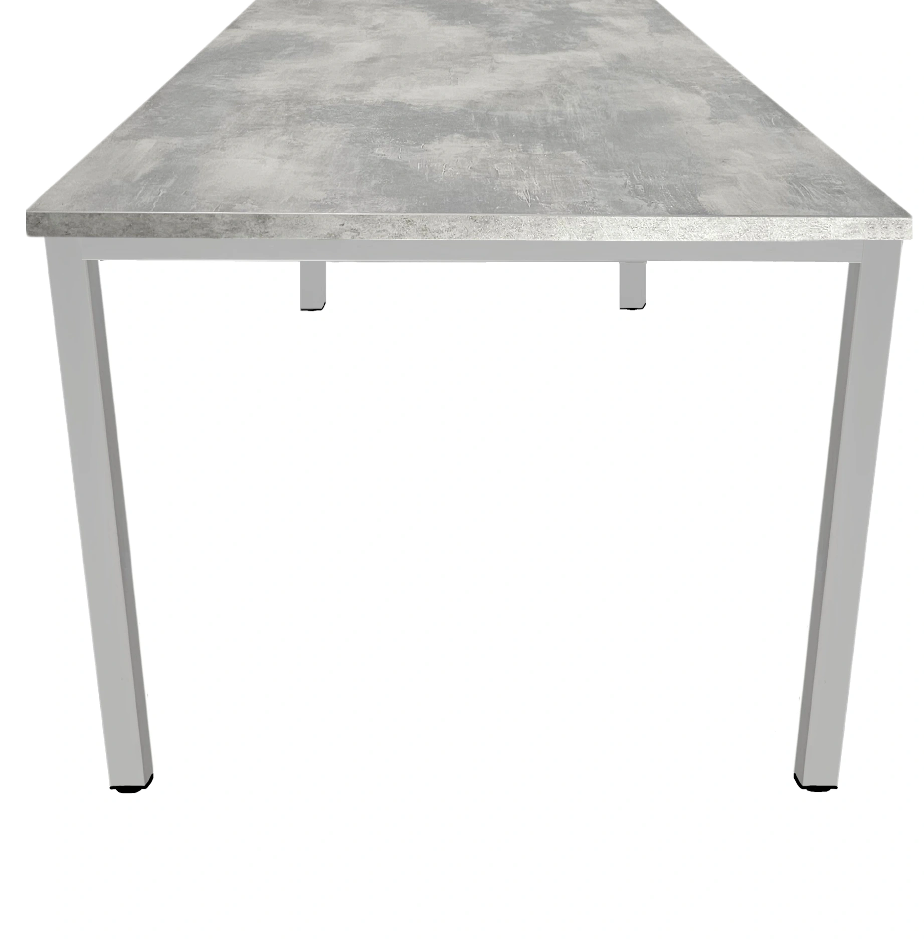 Budget 4-poots Vergadertafel recht 160x80cm Aluminium Oxyd