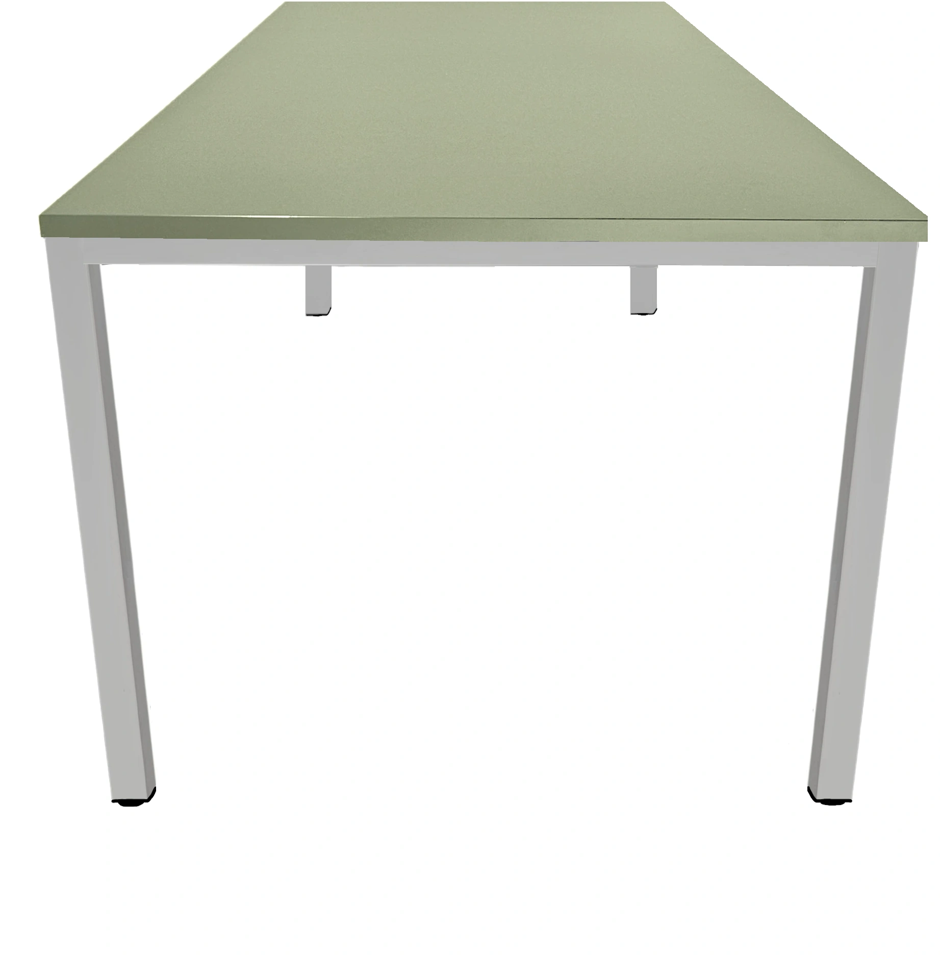 Budget 4-poots Vergadertafel recht 140x80cm Aluminium Pine