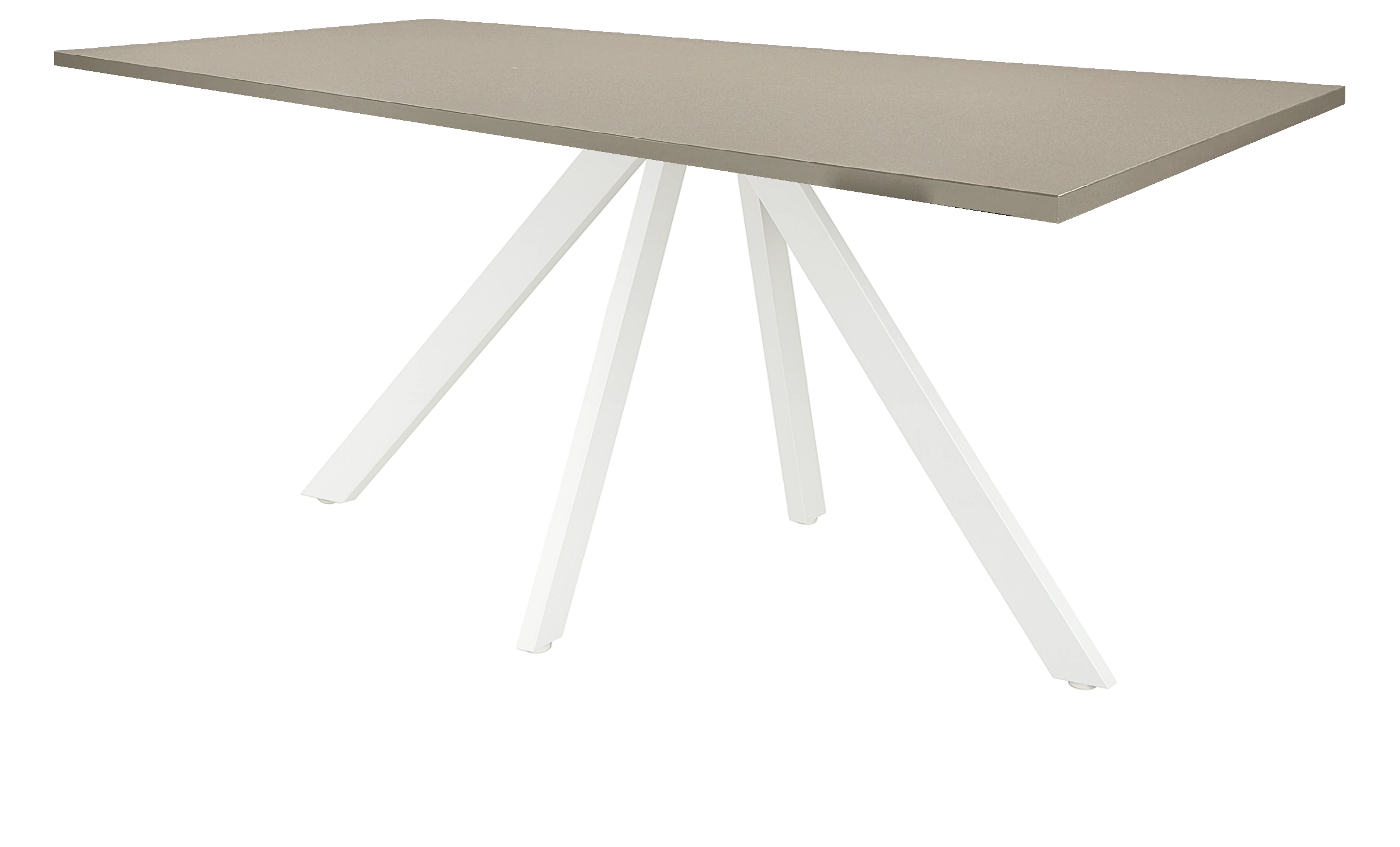 Spinpoot Vergadertafel recht 140x80cm Wit Cuando