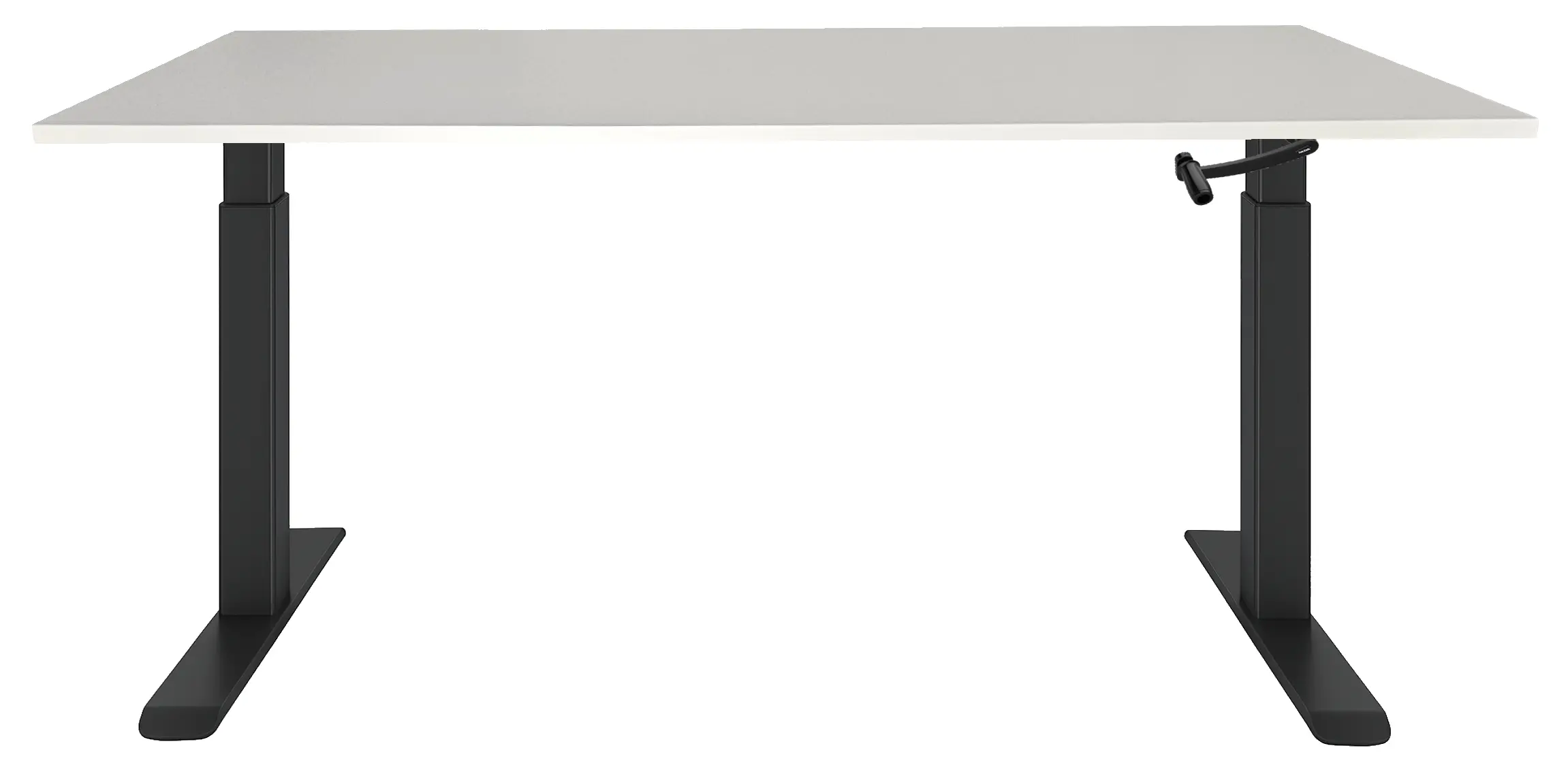 Zit-Sta Bureau Slinger Verstelbaar 140x80cm Zwart - Wit