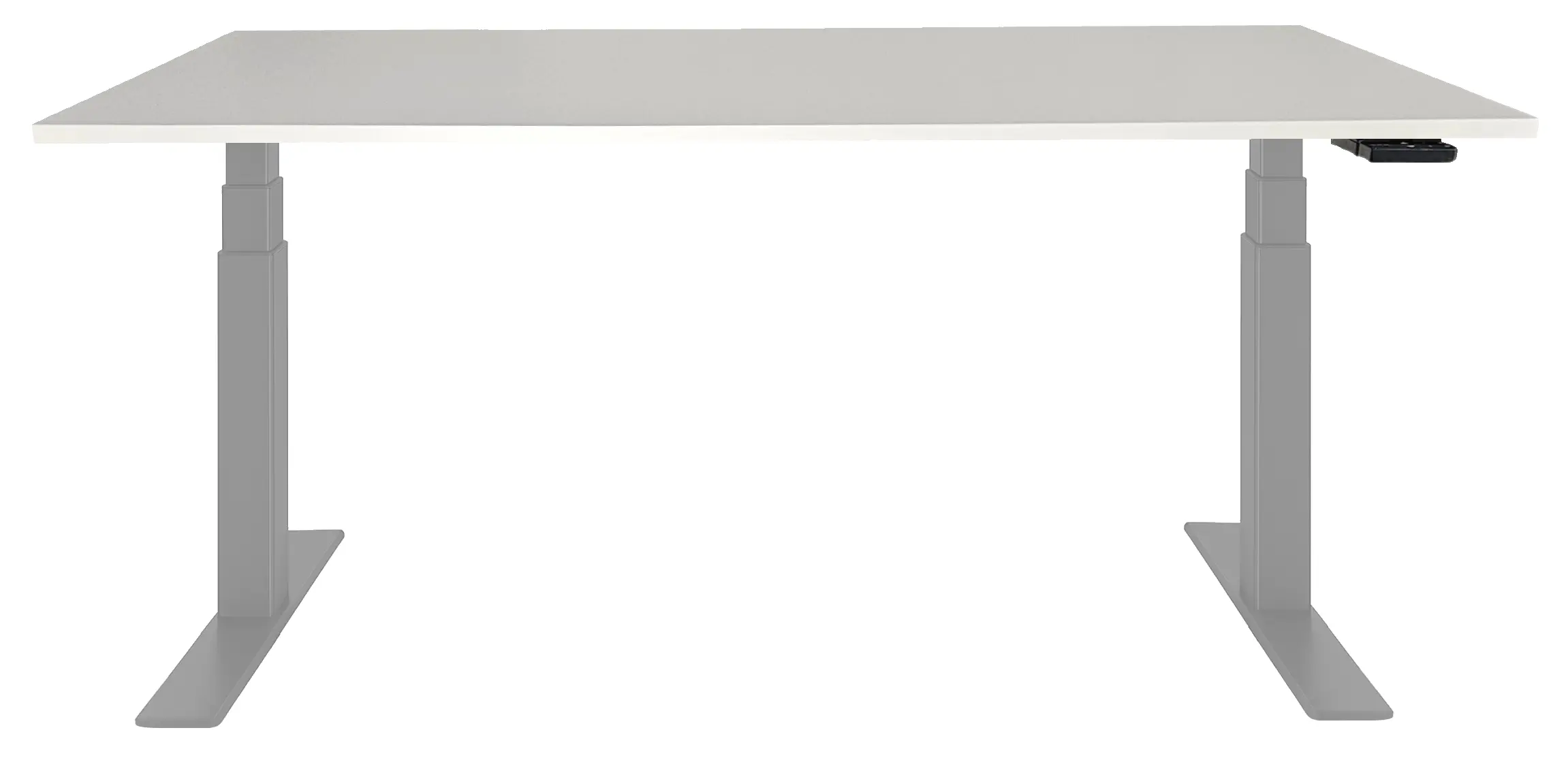 Zit-Sta Bureau Elektrisch 'Deluxe' NPR-1813 200x80cm Aluminium - Wit