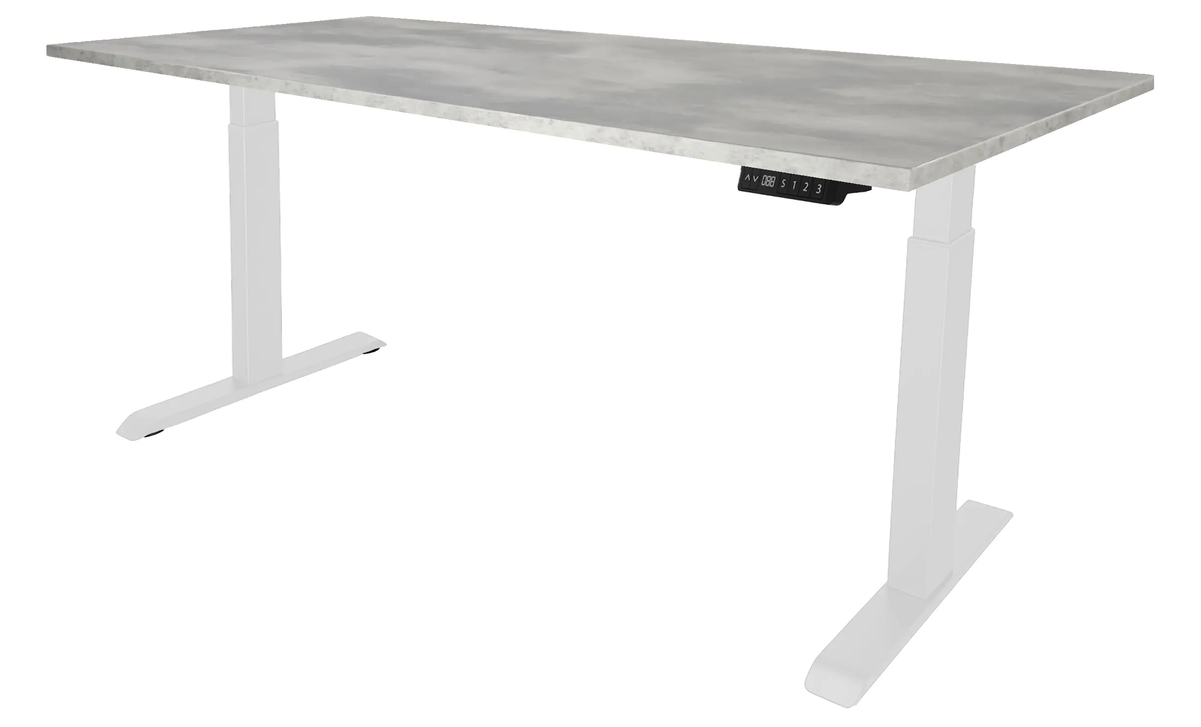 Zit-Sta Bureau Elektrisch 'Basic' 180x80cm Wit - Oxyd Zit-Sta Bureau Elektrisch 'Basic' 180x80cm Wit - Oxyd