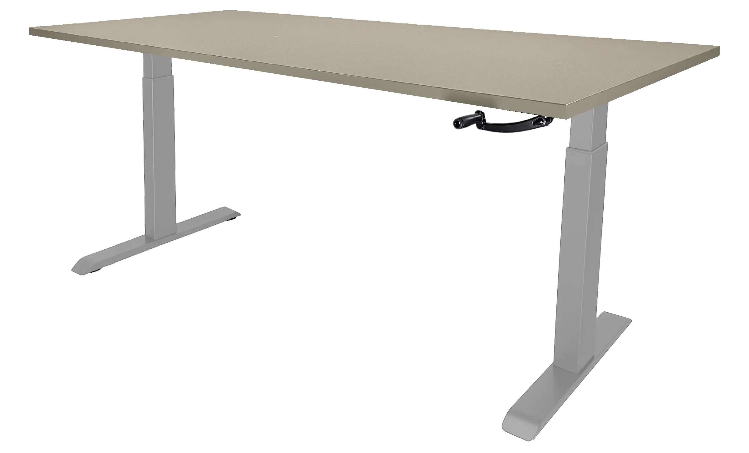 Zit-Sta Bureau Slinger Verstelbaar 180x80cm Aluminium - Cuando Zit-Sta Bureau Slinger Verstelbaar 180x80cm Aluminium - Cuando