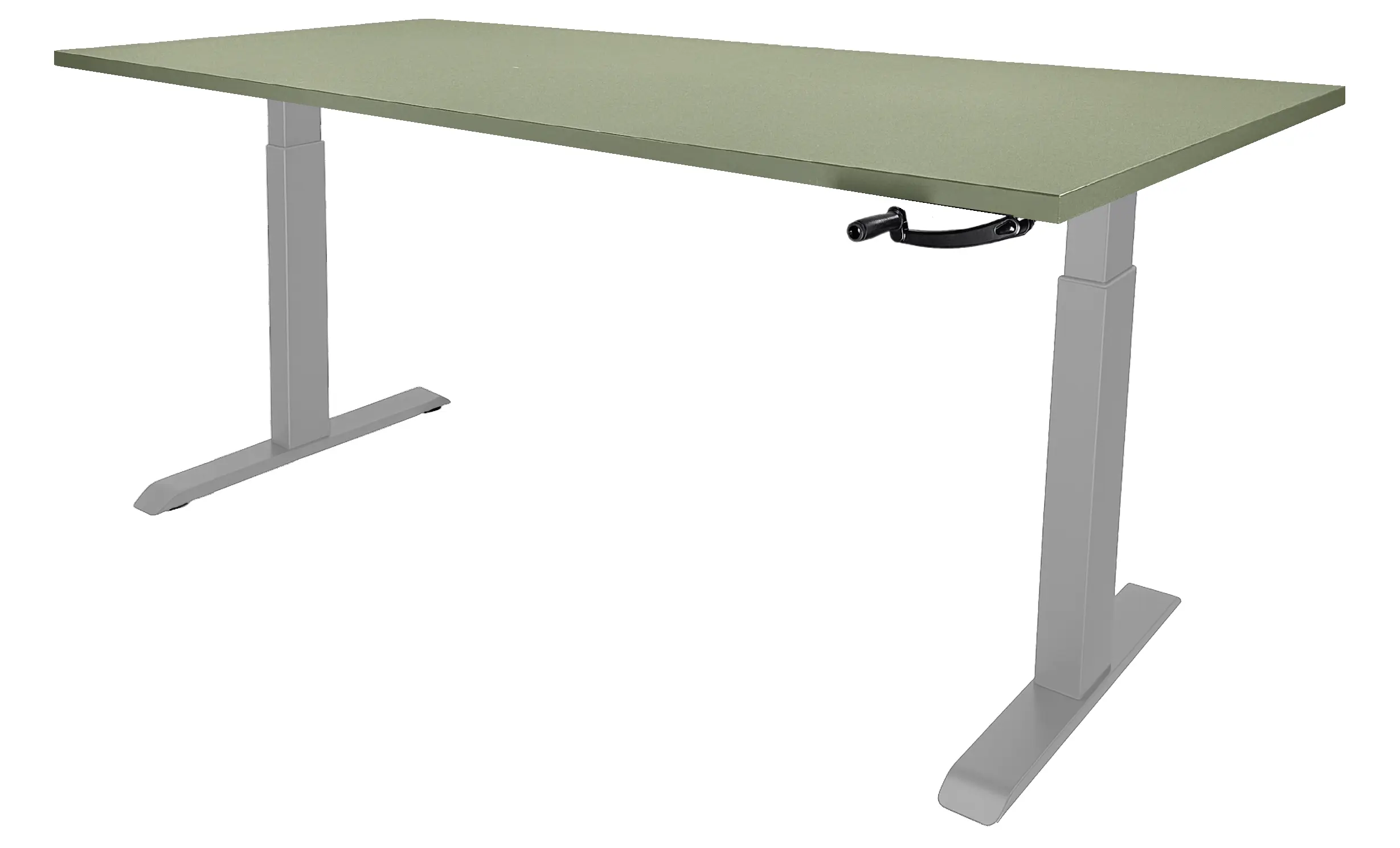 Zit-Sta Bureau Slinger Verstelbaar 180x80cm Aluminium - Pine Zit-Sta Bureau Slinger Verstelbaar 180x80cm Aluminium - Pine