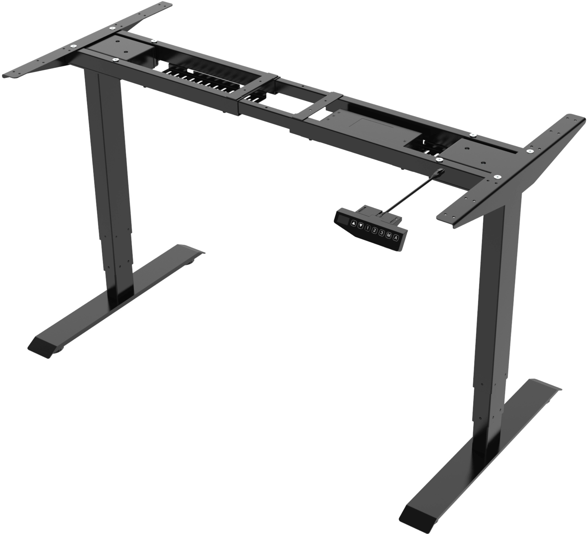 Grand Betuttelen hardware Zit-sta bureau elektrisch 'Premium' - Snellever | 160x80 cm | Bruin eiken |  Aluminium | SW12465.30