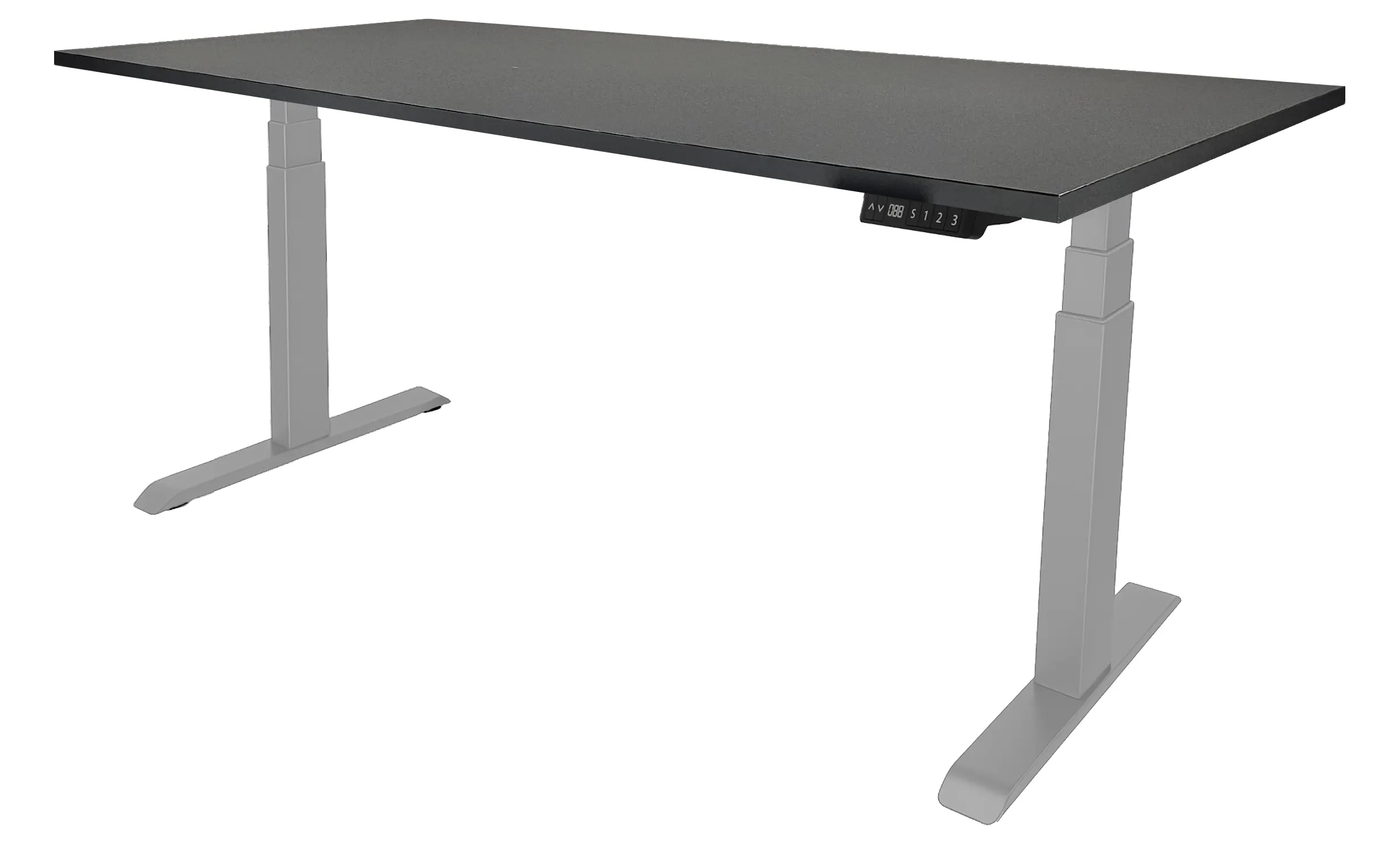 Zit-Sta Bureau Elektrisch 'Professional' EN-527 120x80cm Aluminium - Zwart Zit-Sta Bureau Elektrisch 'Professional' EN-527 120x80cm Aluminium - Zwart