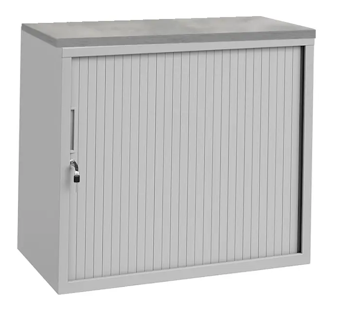 Roldeurkast Aluminium 72 x 80 x 43 cm Met topblad Oxyd