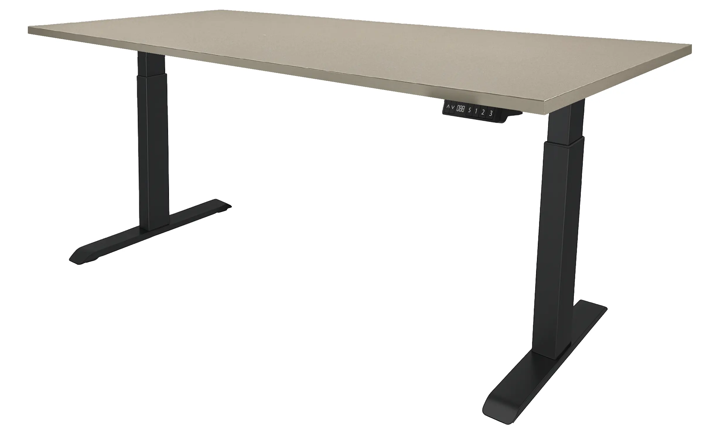 Zit-Sta Bureau Elektrisch 'Basic' 180x80cm Zwart - Cuando Zit-Sta Bureau Elektrisch 'Basic' 180x80cm Zwart - Cuando
