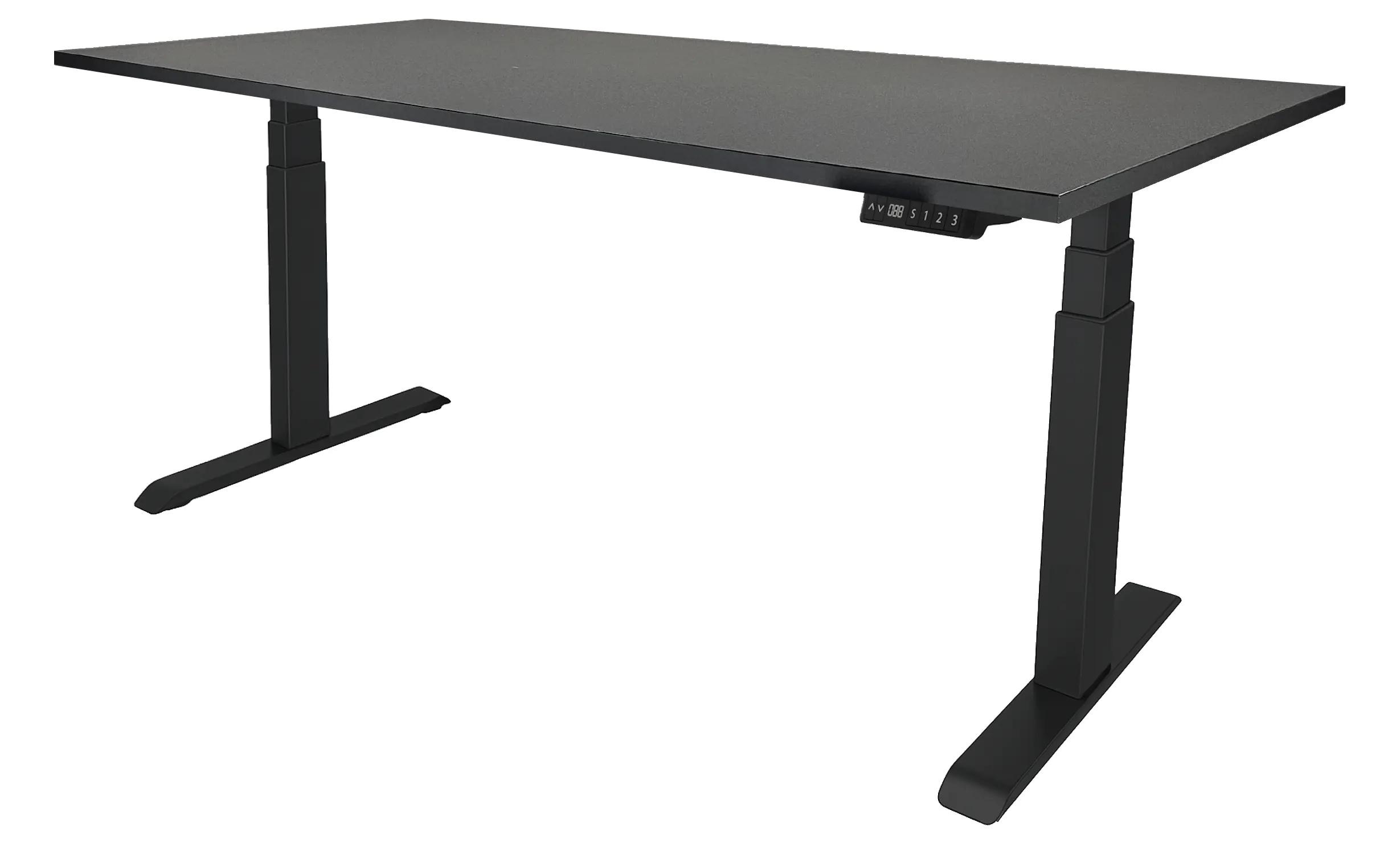 Zit-Sta Bureau Elektrisch 'Professional' EN-527 120x80cm Zwart - Zwart Zit-Sta Bureau Elektrisch 'Professional' EN-527 120x80cm Zwart - Zwart