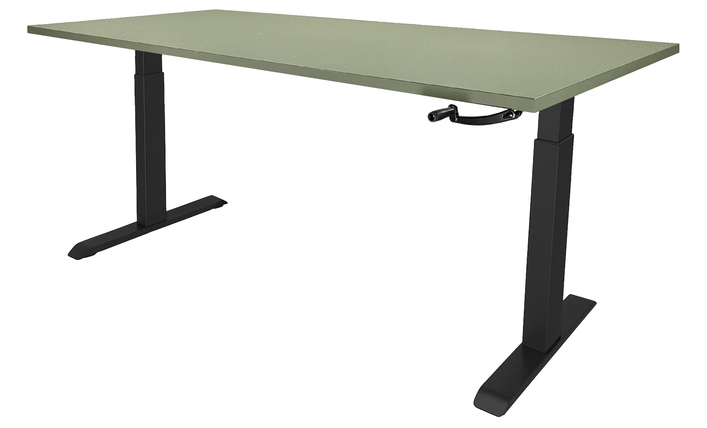 Zit-Sta Bureau Slinger Verstelbaar 180x80cm Zwart - Pine Zit-Sta Bureau Slinger Verstelbaar 180x80cm Zwart - Pine