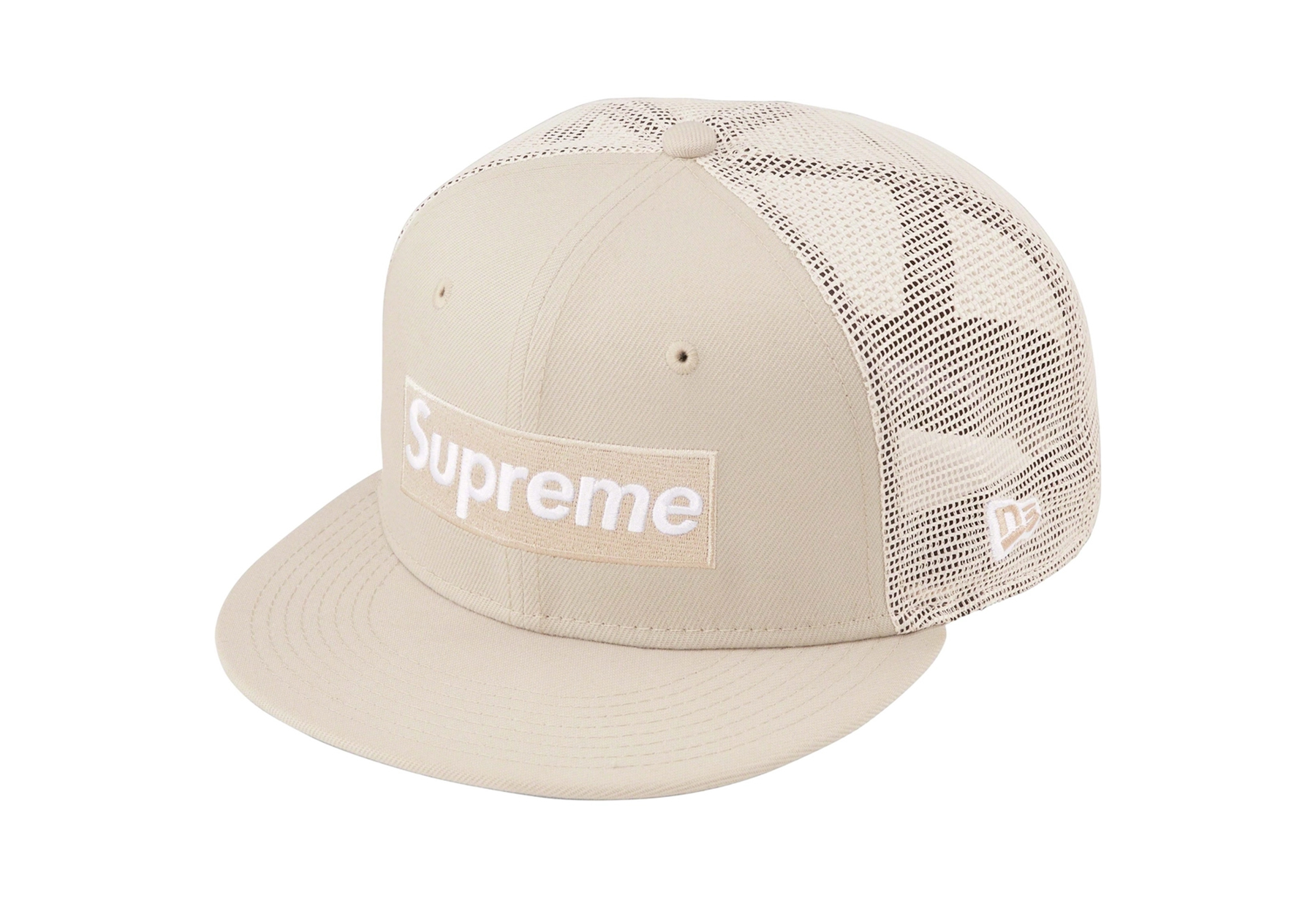 supreme フレイドロゴ デニム box logo Camp Cap-