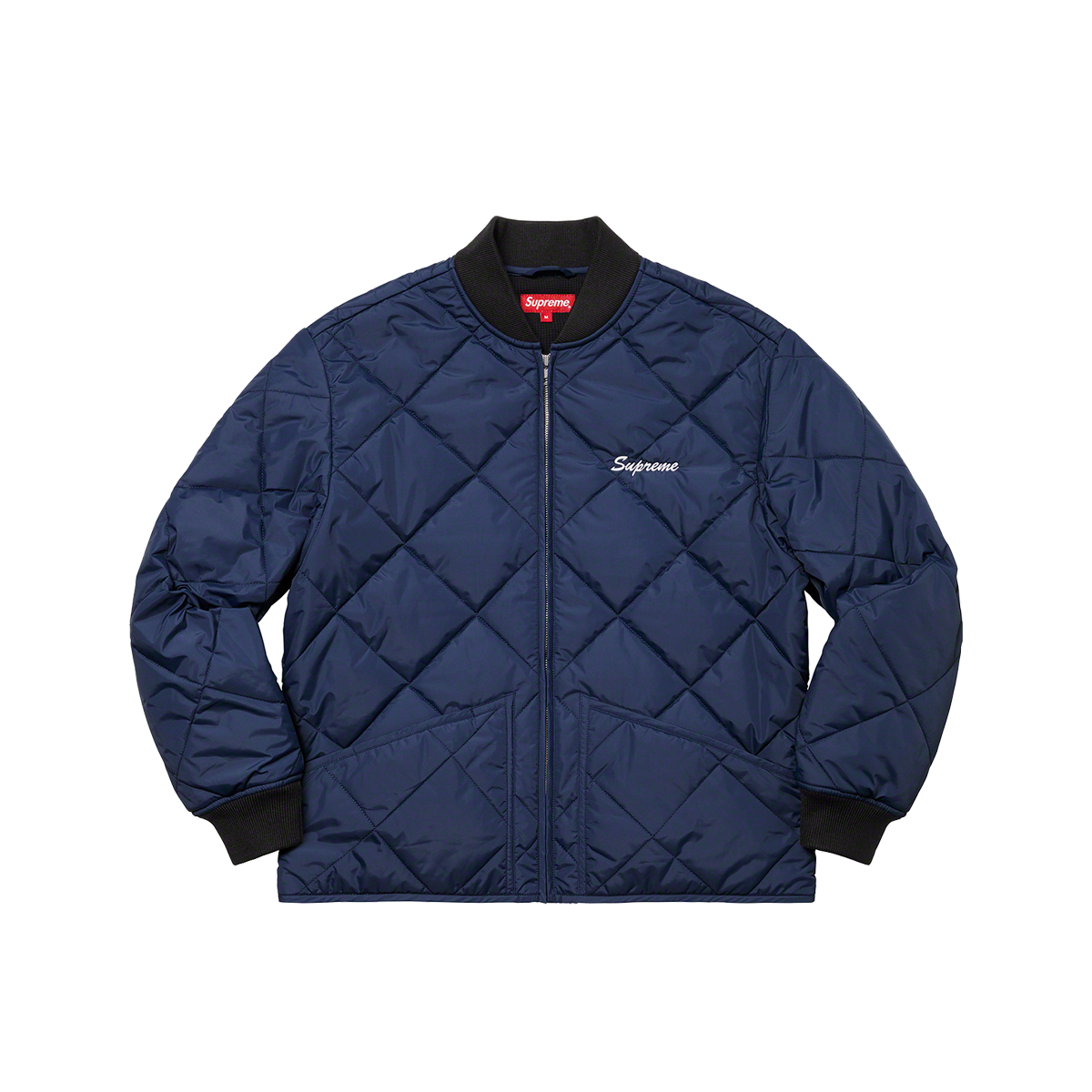 Supreme Quit Your Job Quilted Work Jacket Navy (FW21) | FW21 - KLEKT