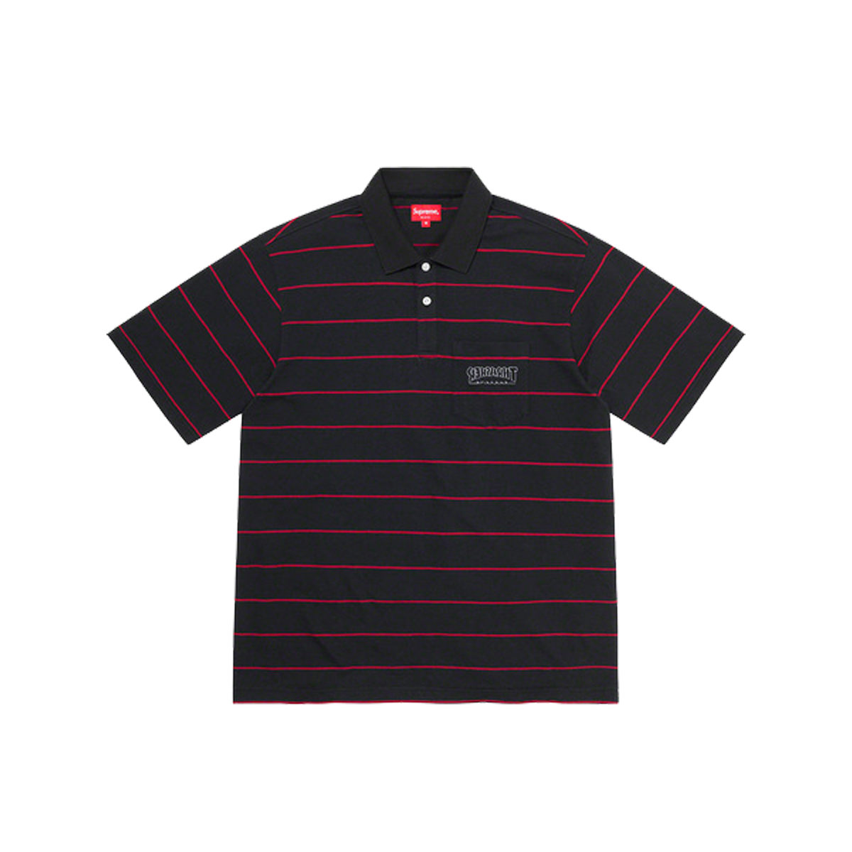 supreme striped polo