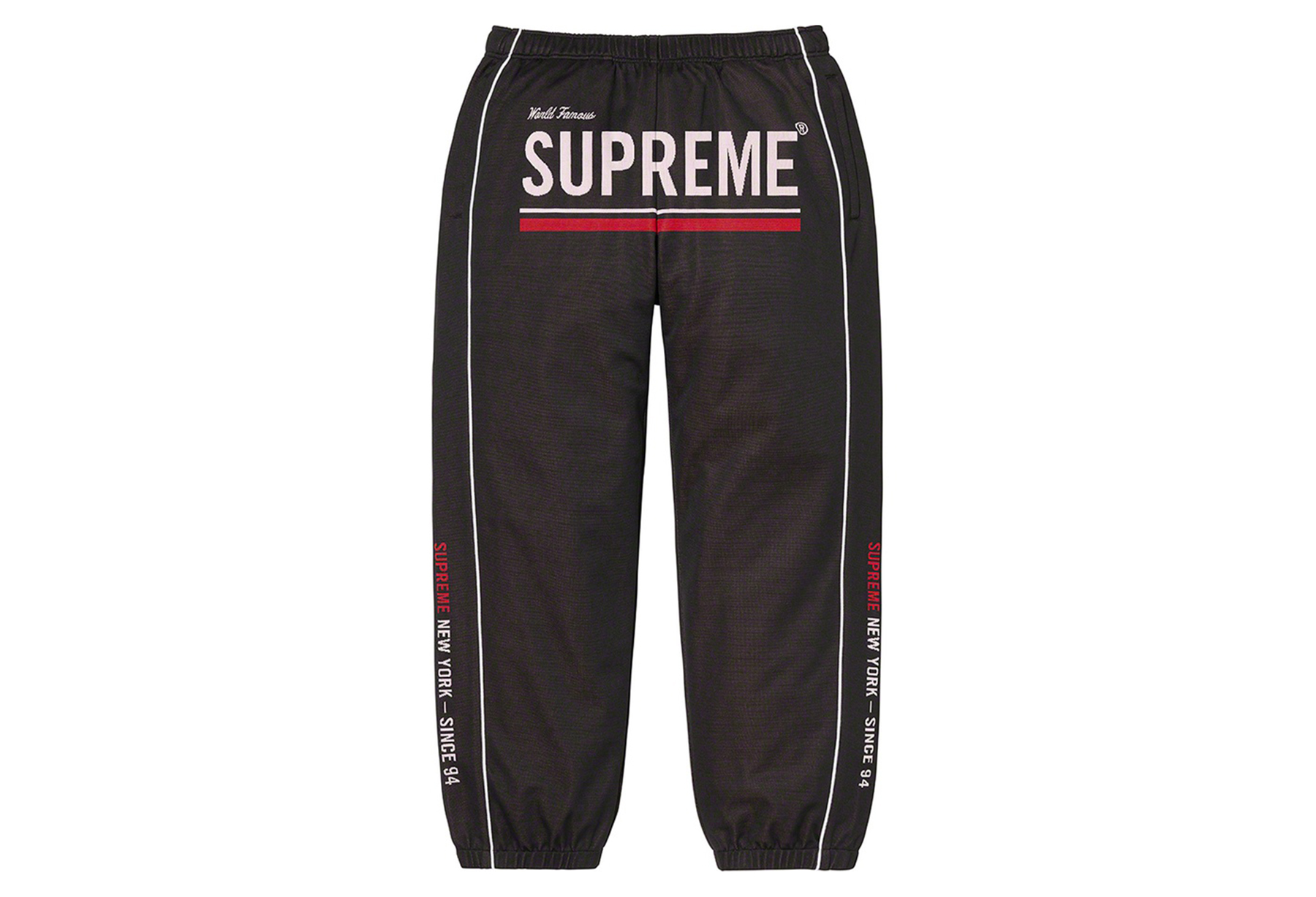 Supreme World Famous Jacquard Track Pant Black (FW22)