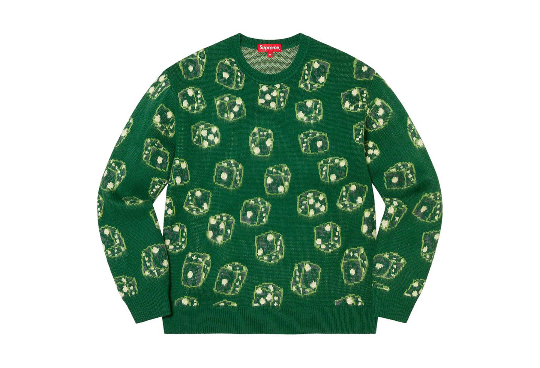 Supreme Dice Sweater Green (FW22) | TBC - KLEKT