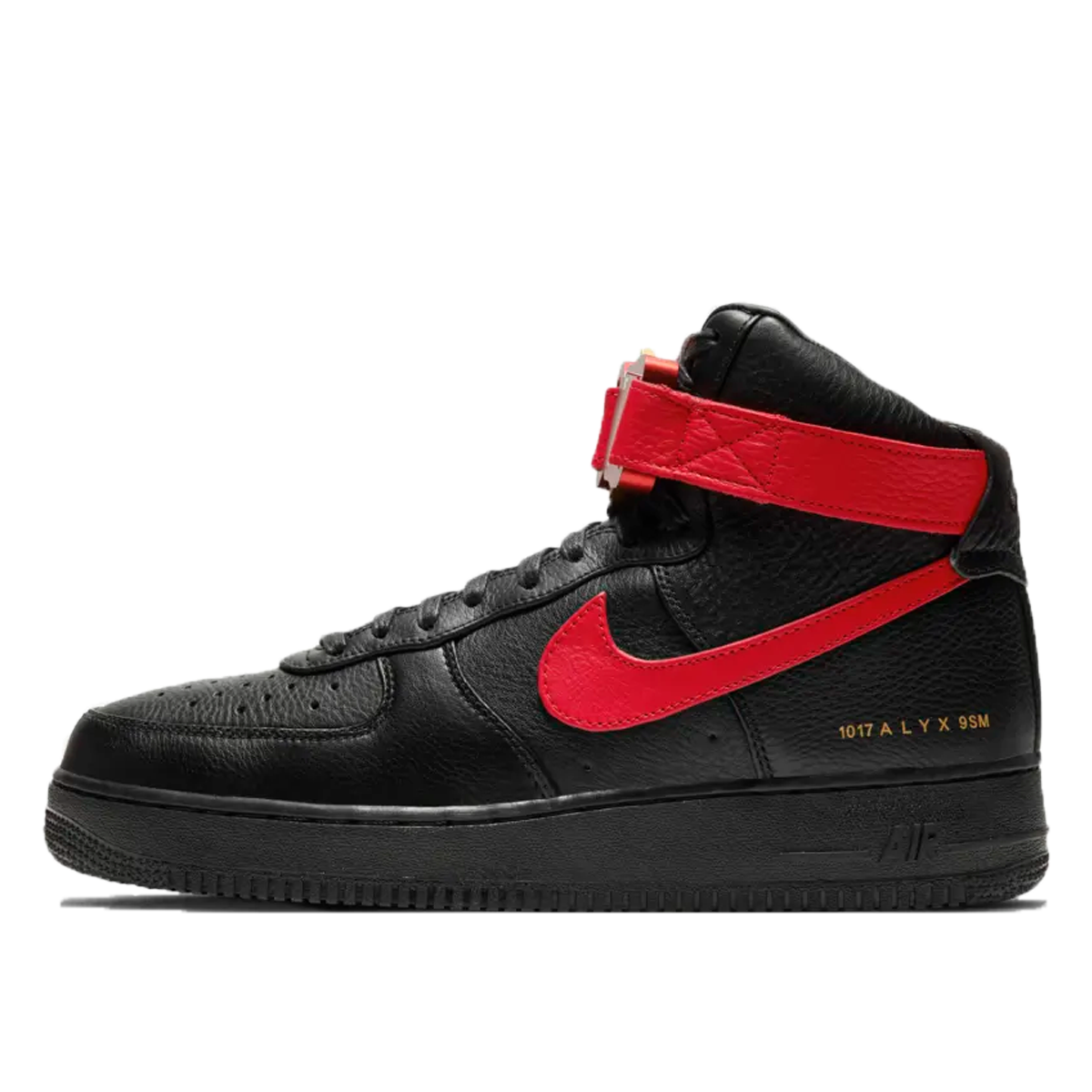 Nike x Alyx Air Force 1 Black University Red (2021) | CQ4018-004 - KLEKT