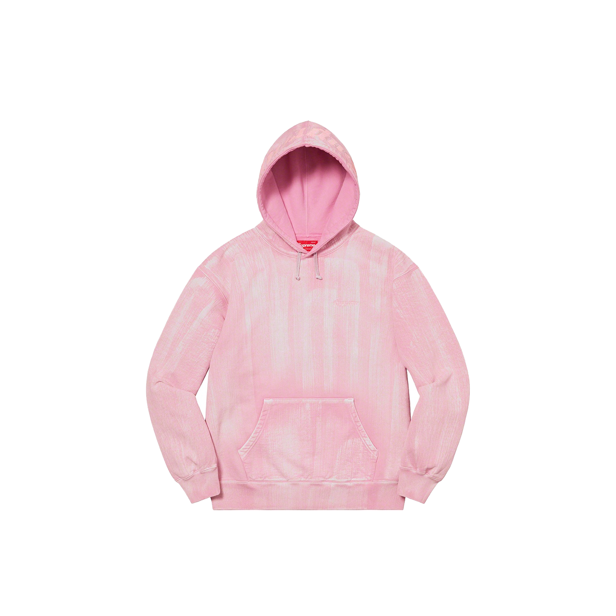 Supreme Supreme Supreme Brush Stroke Hooded Sweatshirt Pink L