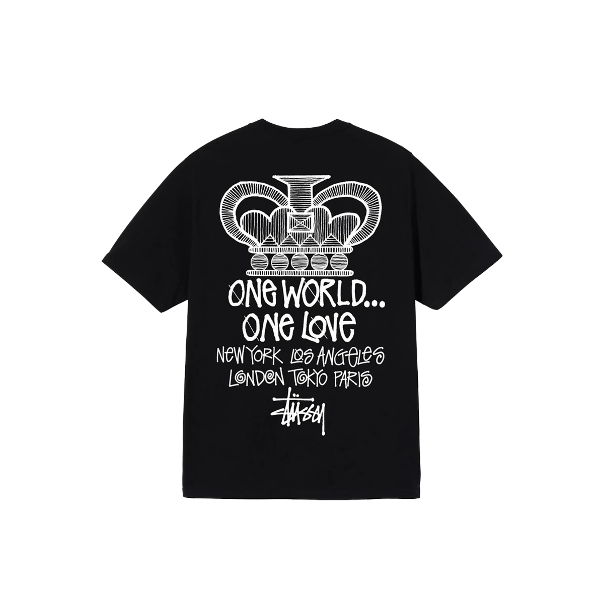 Stussy One World Tee Black (SS21) | SS21 - KLEKT