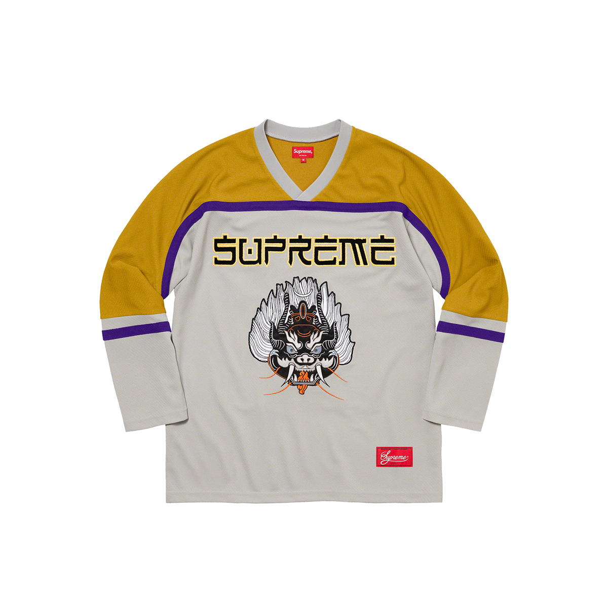 Supreme Demon Hockey Jersey Grey (FW21) | FW21 - KLEKT