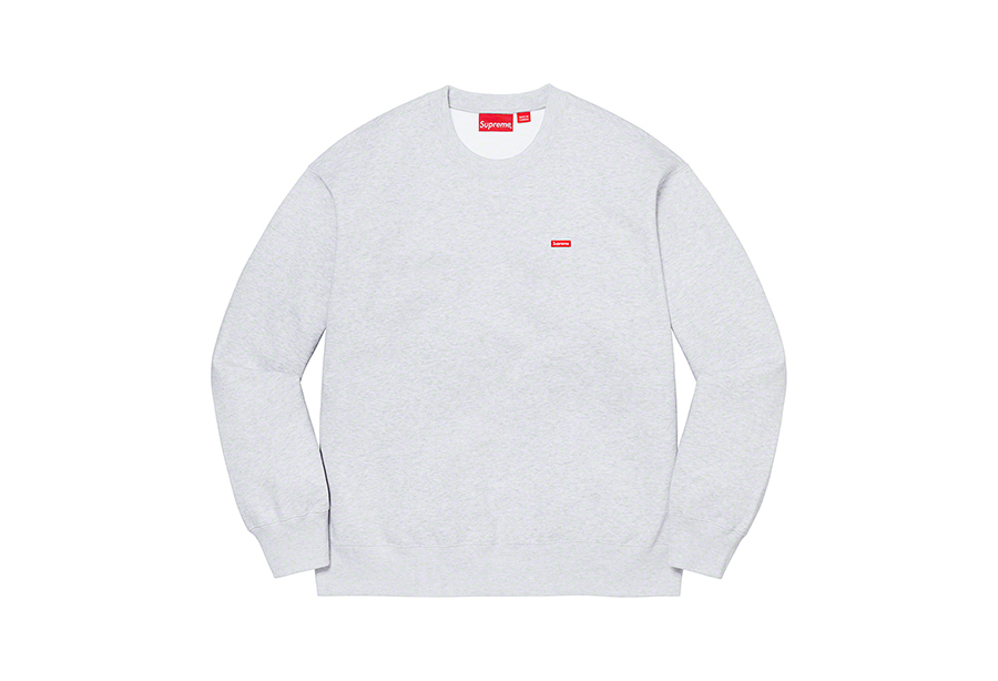 Supreme Small Box Crewneck Ash Grey (FW22) | TBC - KLEKT