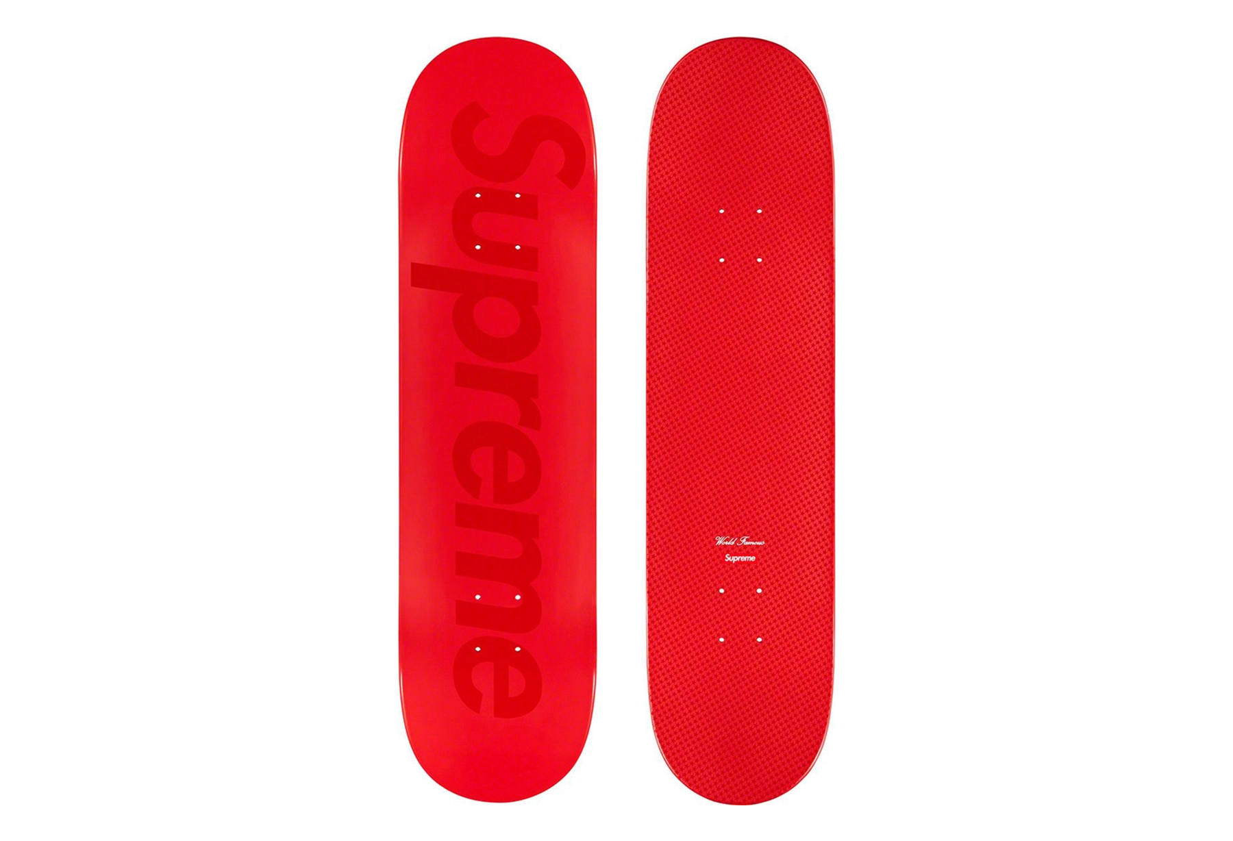 Supreme Tonal Box Logo Skateboard Red - 8.25