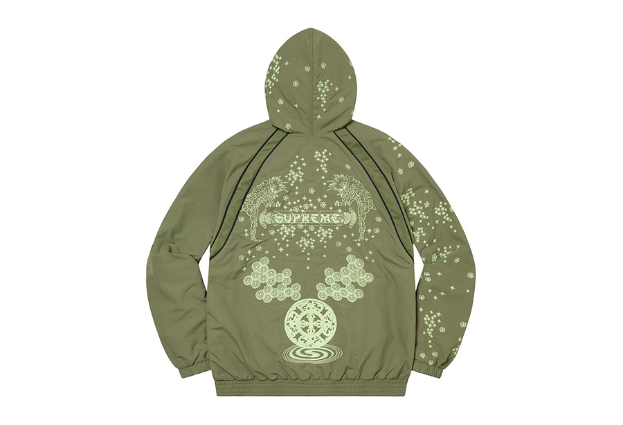 Supreme AOI Glow-in-the-Dark Track Jacket Olive (SS22) | TBC - KLEKT