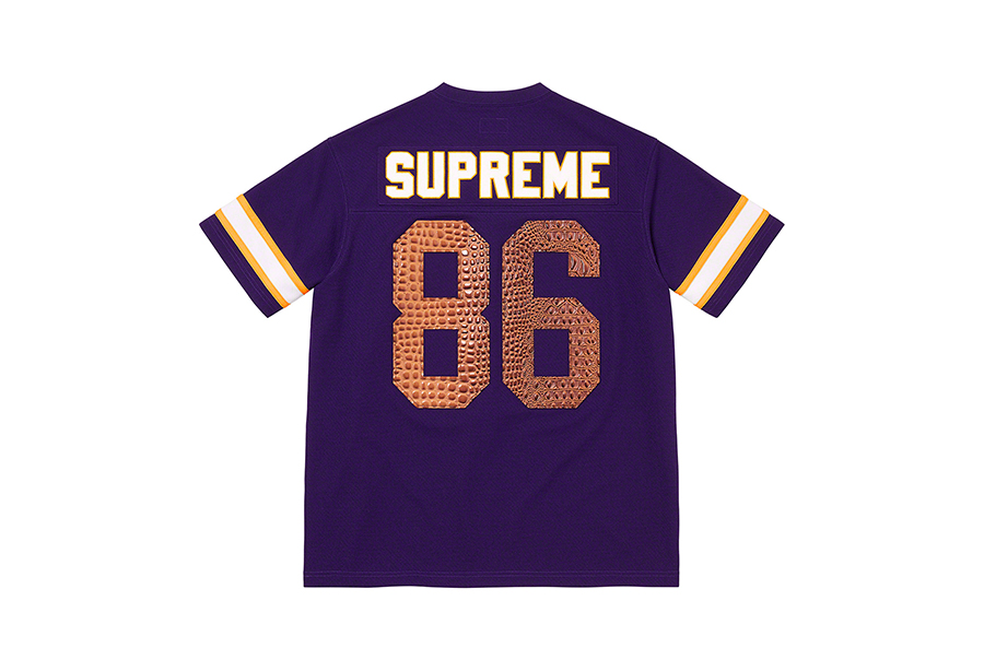 Supreme Faux Croc Football Jersey Purple (SS22) | TBC - KLEKT