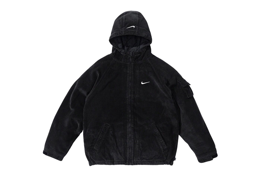 Supreme x Nike® Arc Corduroy Hooded Jacket Black (SS22) | TBC - KLEKT