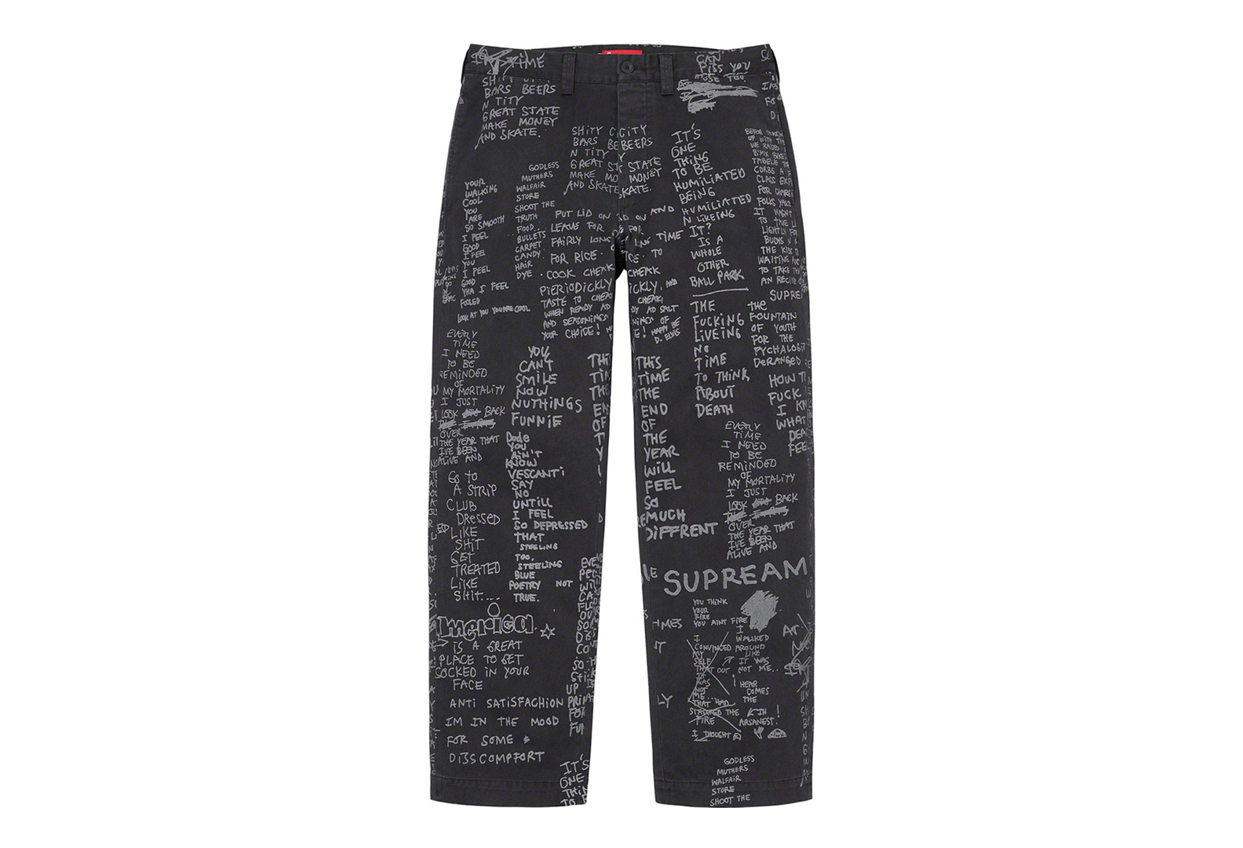 Supreme Gonz Poems Chino Pant Black (2023) | TBC - KLEKT