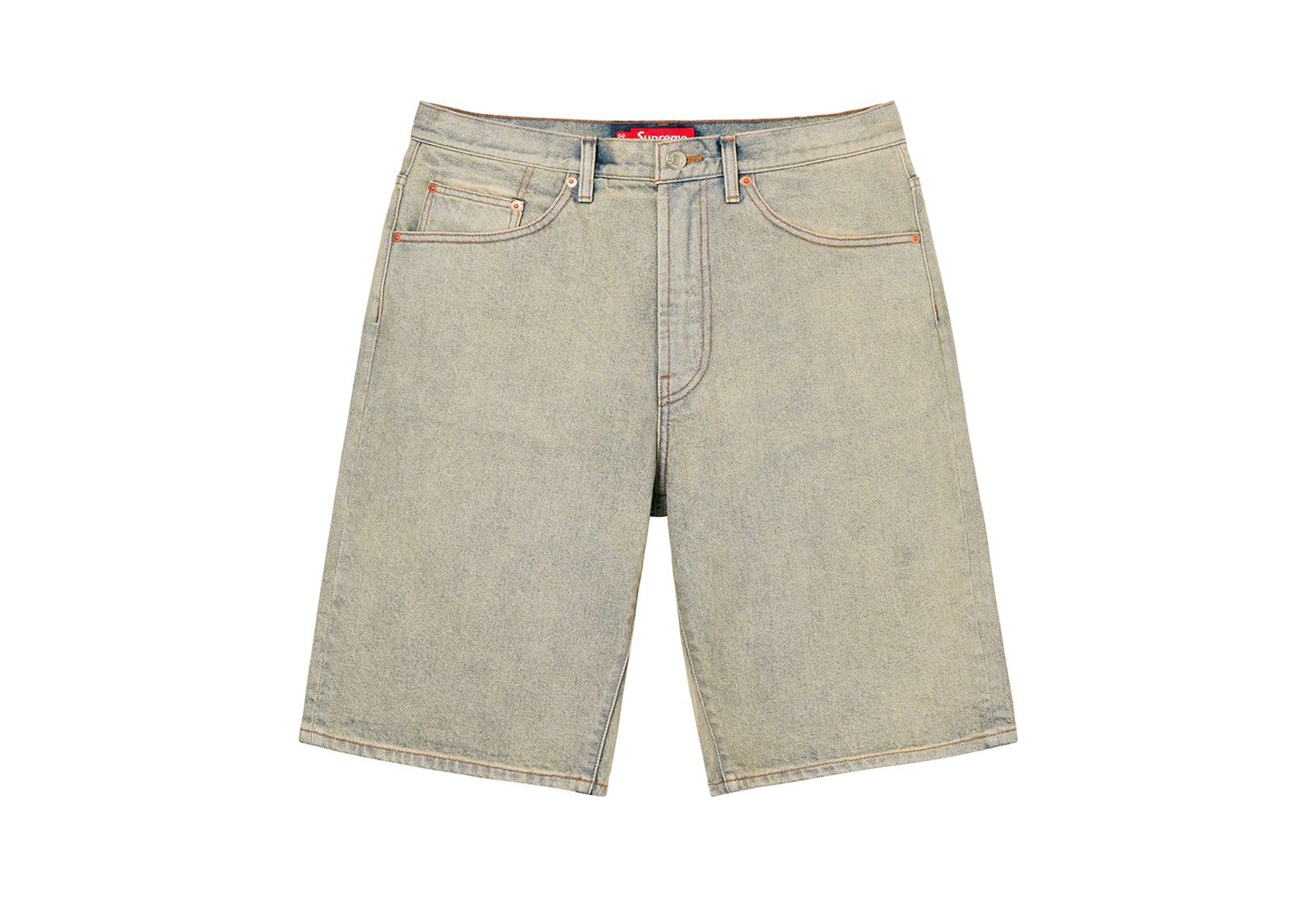 Supreme Baggy Denim Short Washed Blue 36