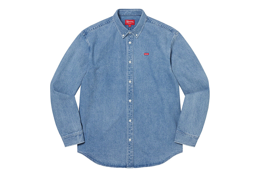 送料込 Supreme small box shirt denim M サイズアベイシングエイブ