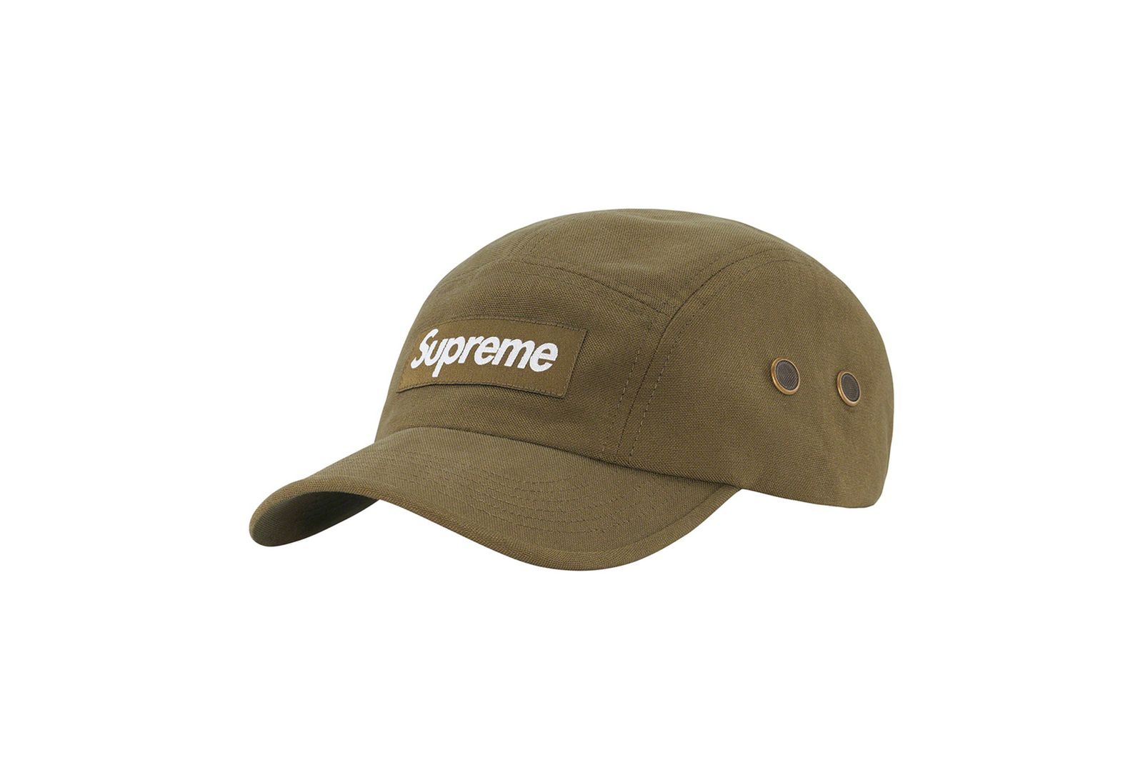 Supreme Washed Chino Twill Camp Cap 'Light Olive