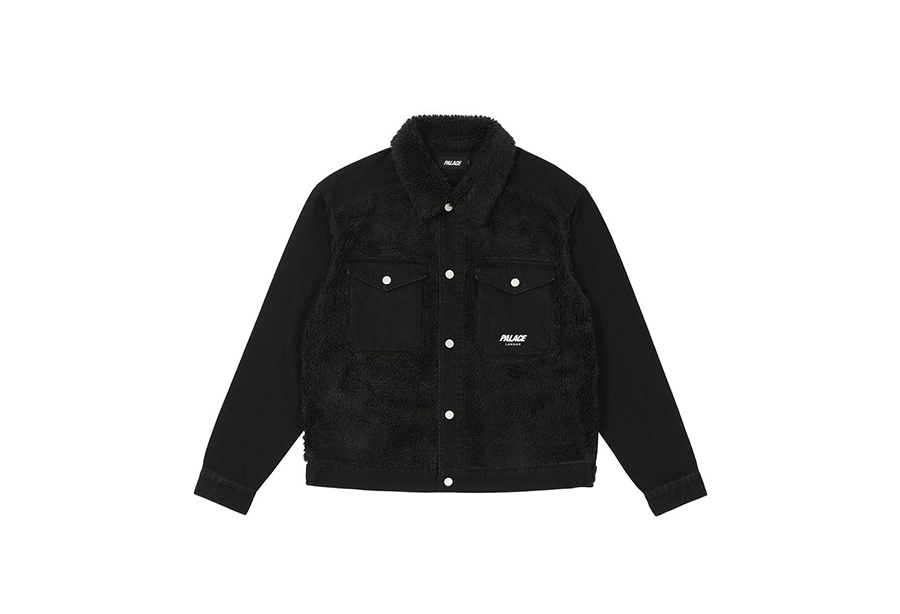 Palace Grizzly Denim Jacket Black (FW21) | FW21 - KLEKT