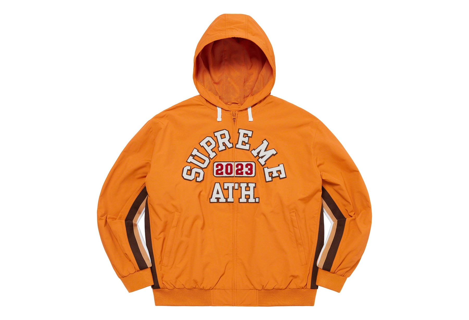 Supreme Appliqué Hooded Track Jacket Orange (SS23) | TBC - KLEKT