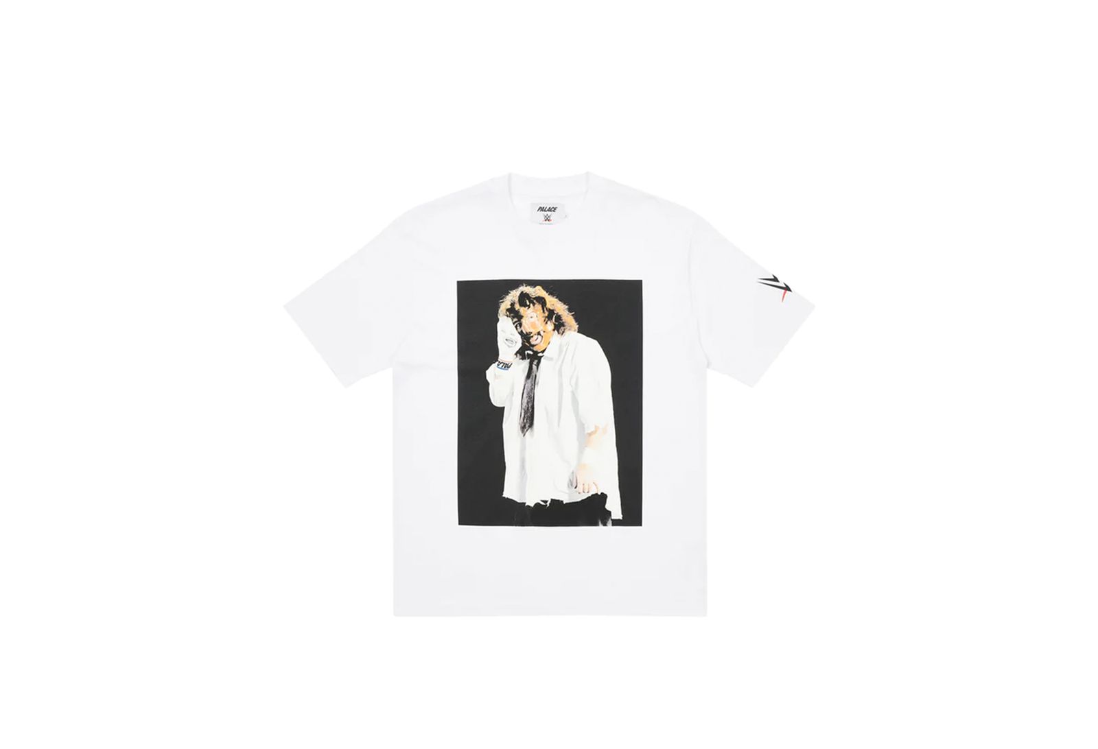 Palace x WWE Mankind Sock T-Shirt White (SS23) | TBC - KLEKT